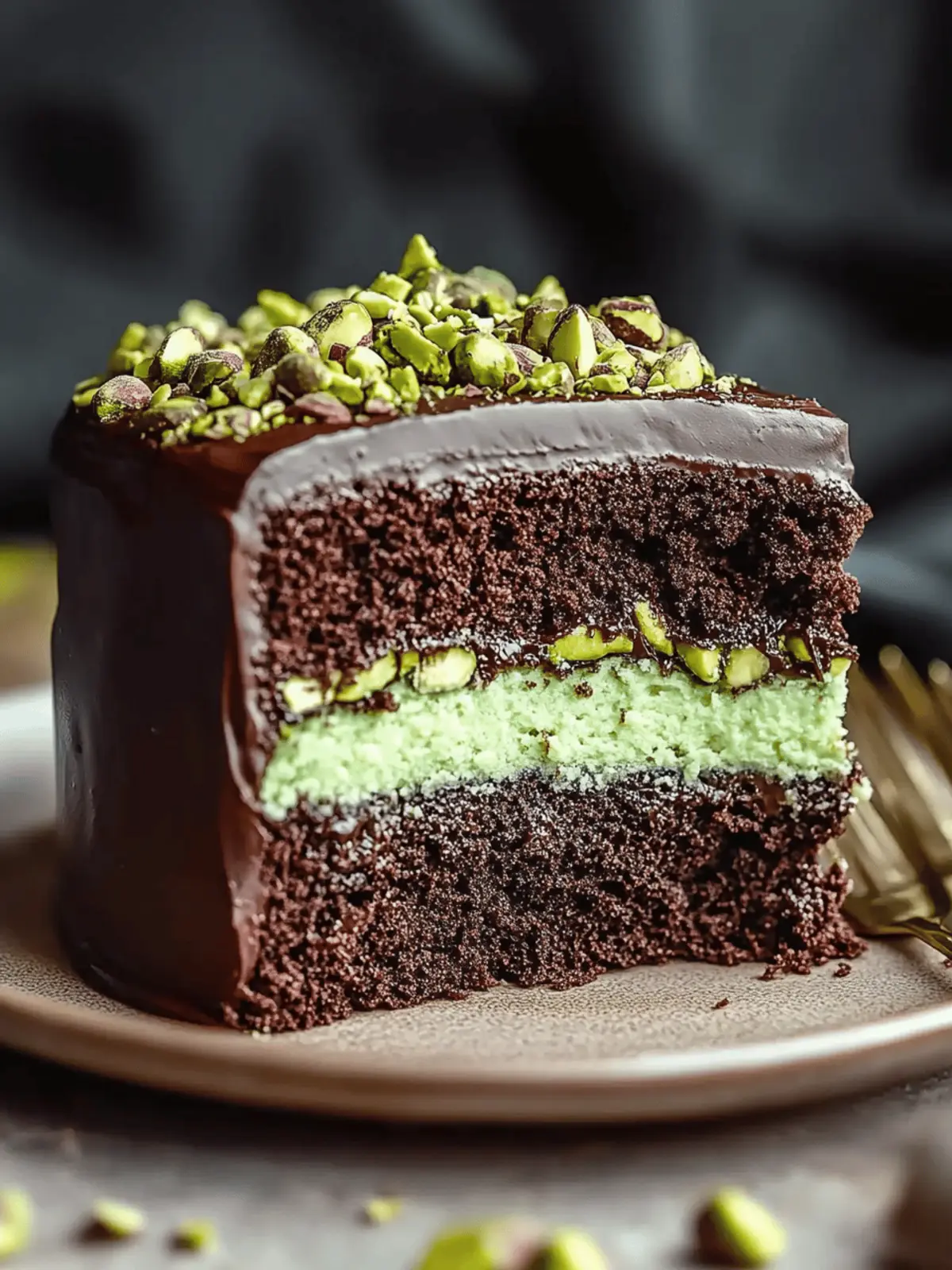 Dubai Chocolate Pistachio Cake
