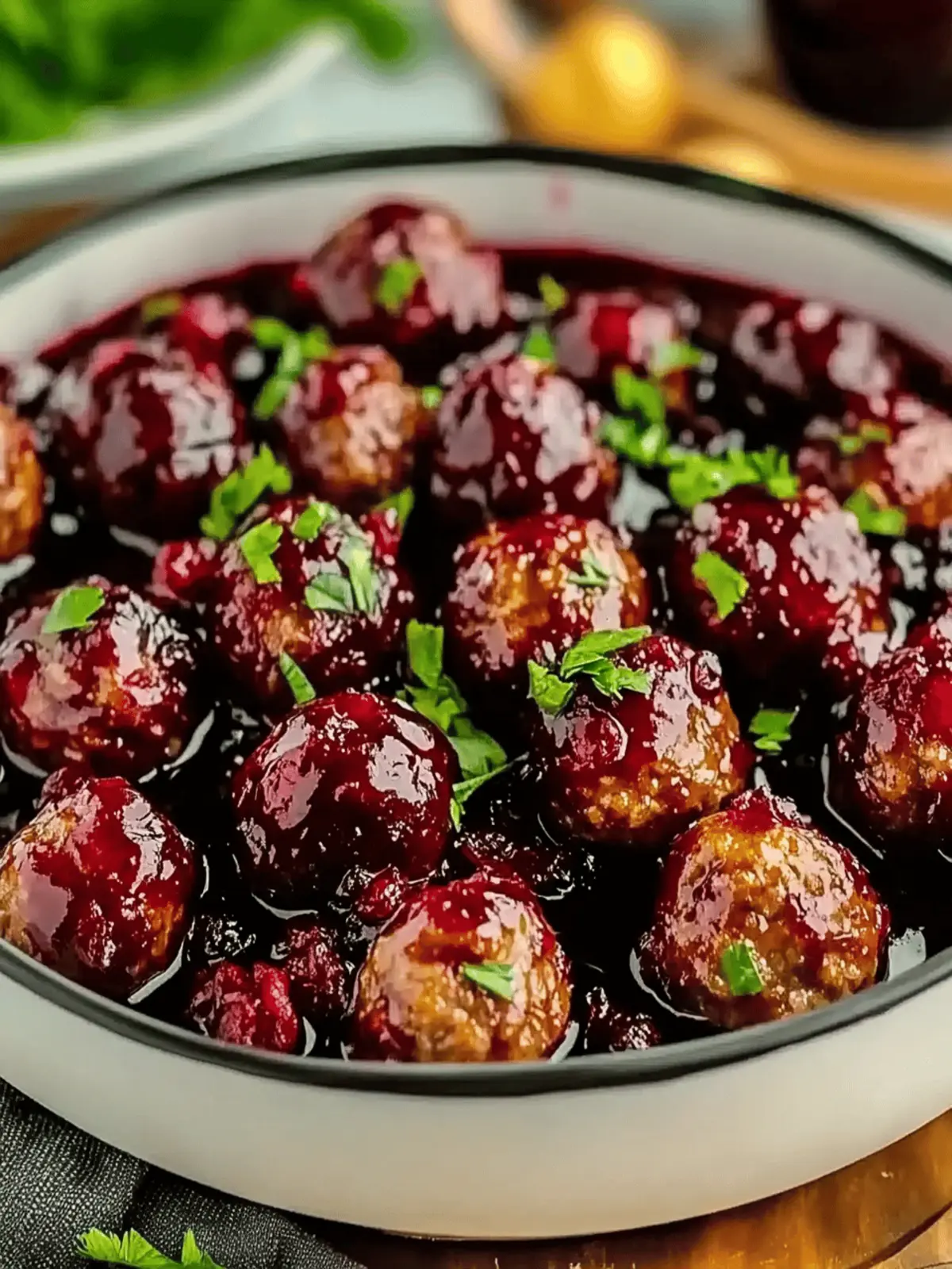 Christmas Cranberry Meatballs