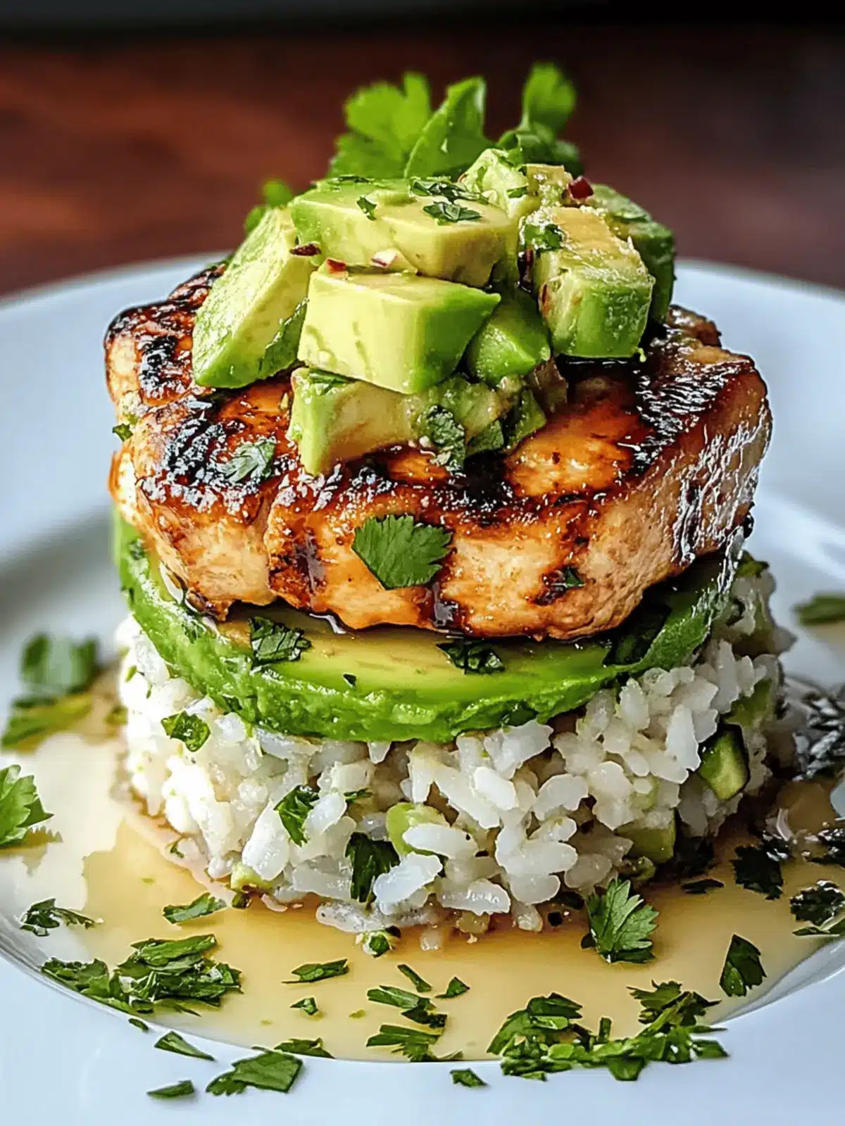 Honey Lime Chicken & Avocado Rice Stack for Quick Taco Night - Quickest ...