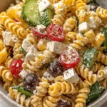 High Protein Greek Pasta Salad