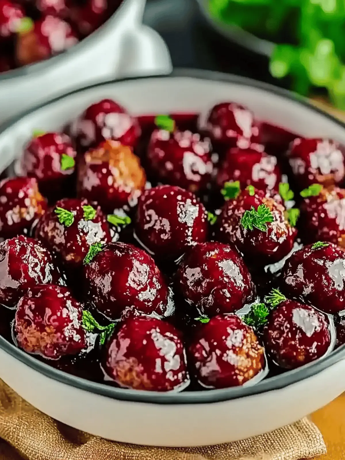 Christmas Cranberry Meatballs
