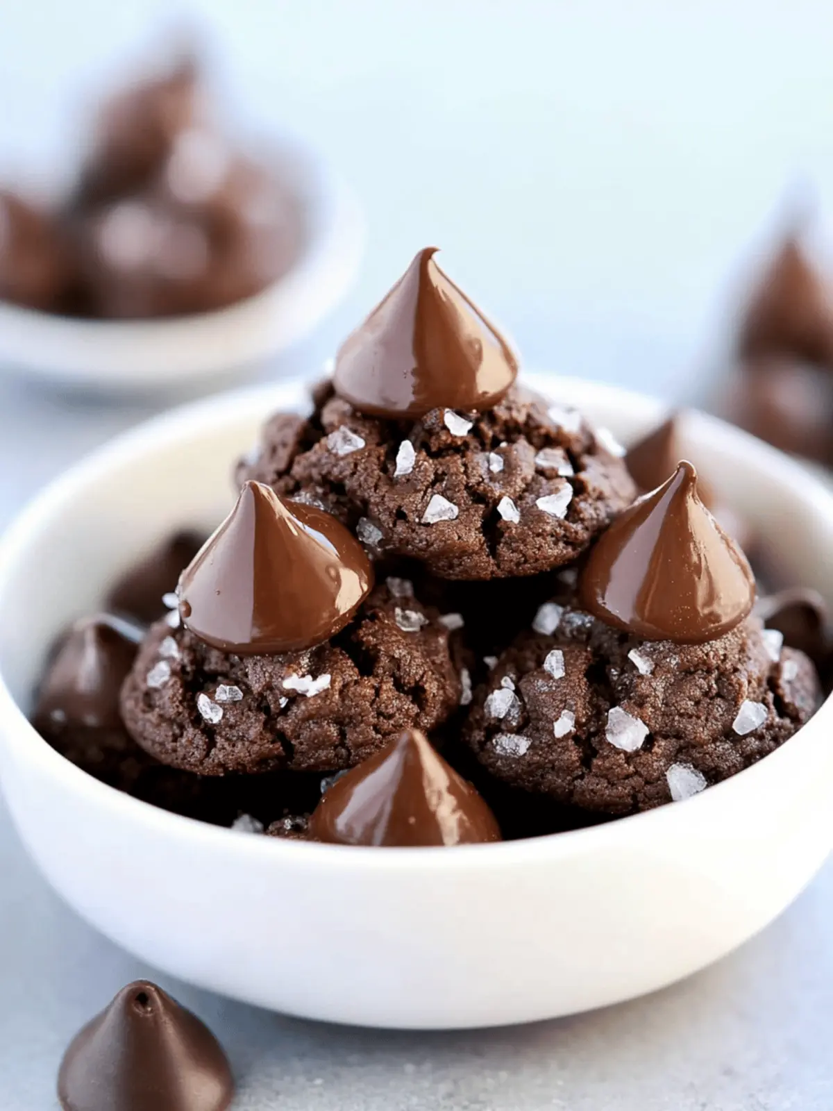 Double Chocolate Kiss Cookies