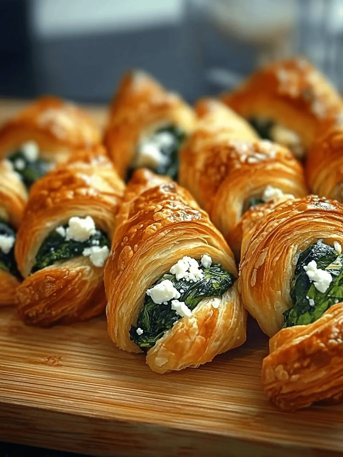 Spinach and Feta Puff Pastry Twists