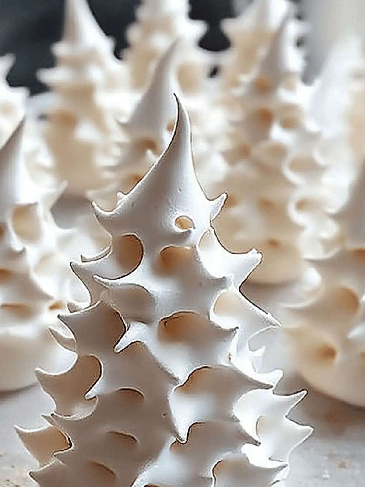 Tree Meringue Cookies