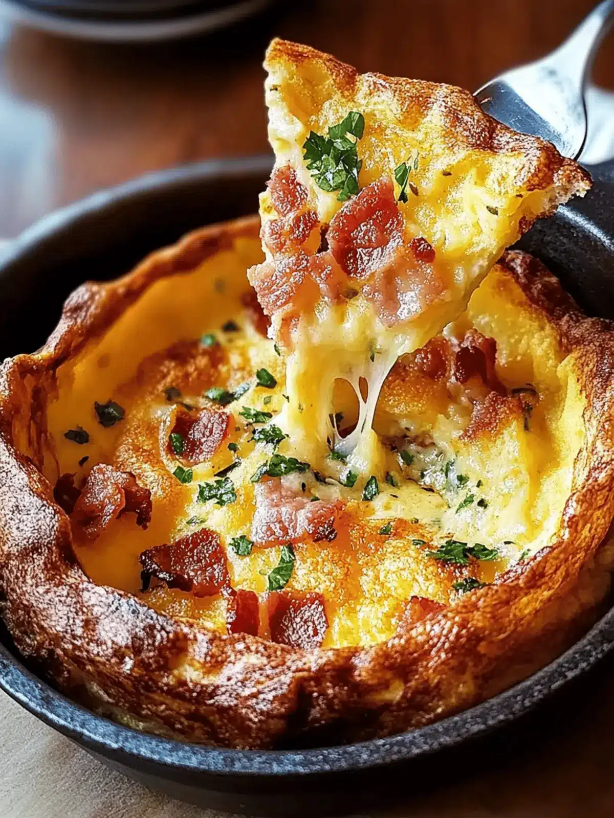 Cheddar & Bacon Dutch Baby