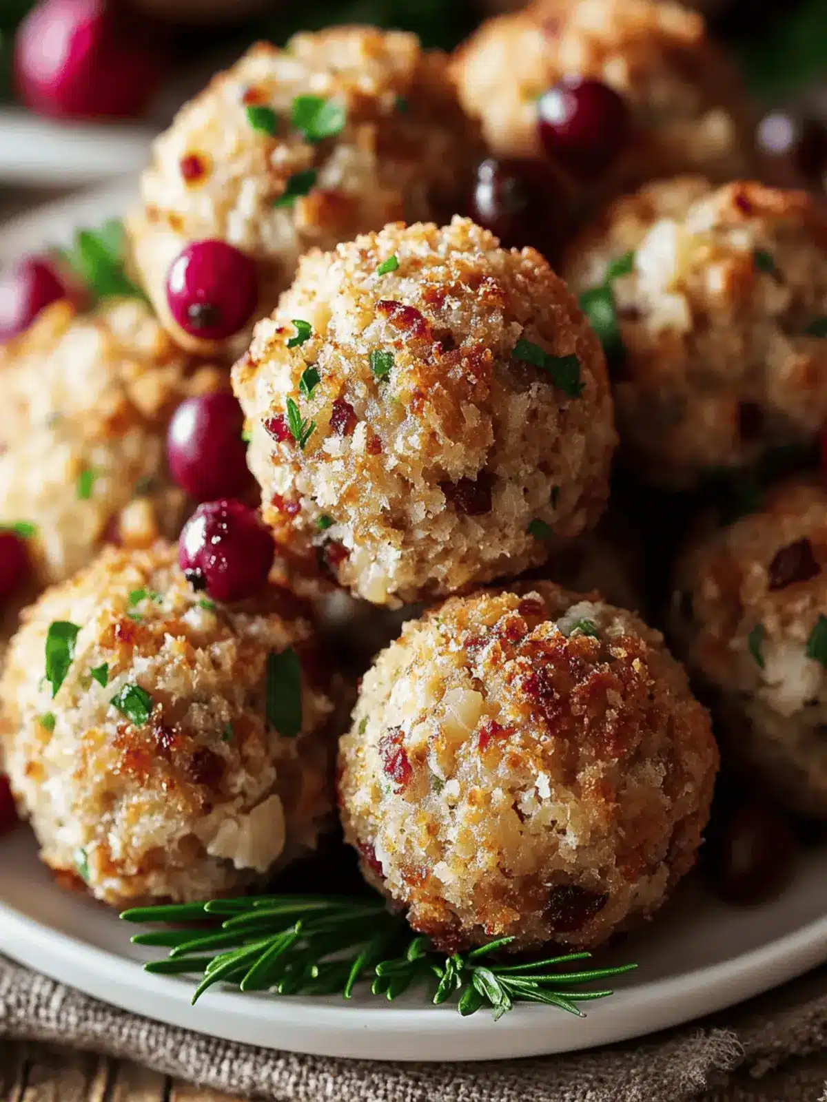 Thanksgiving Stuffing Balls