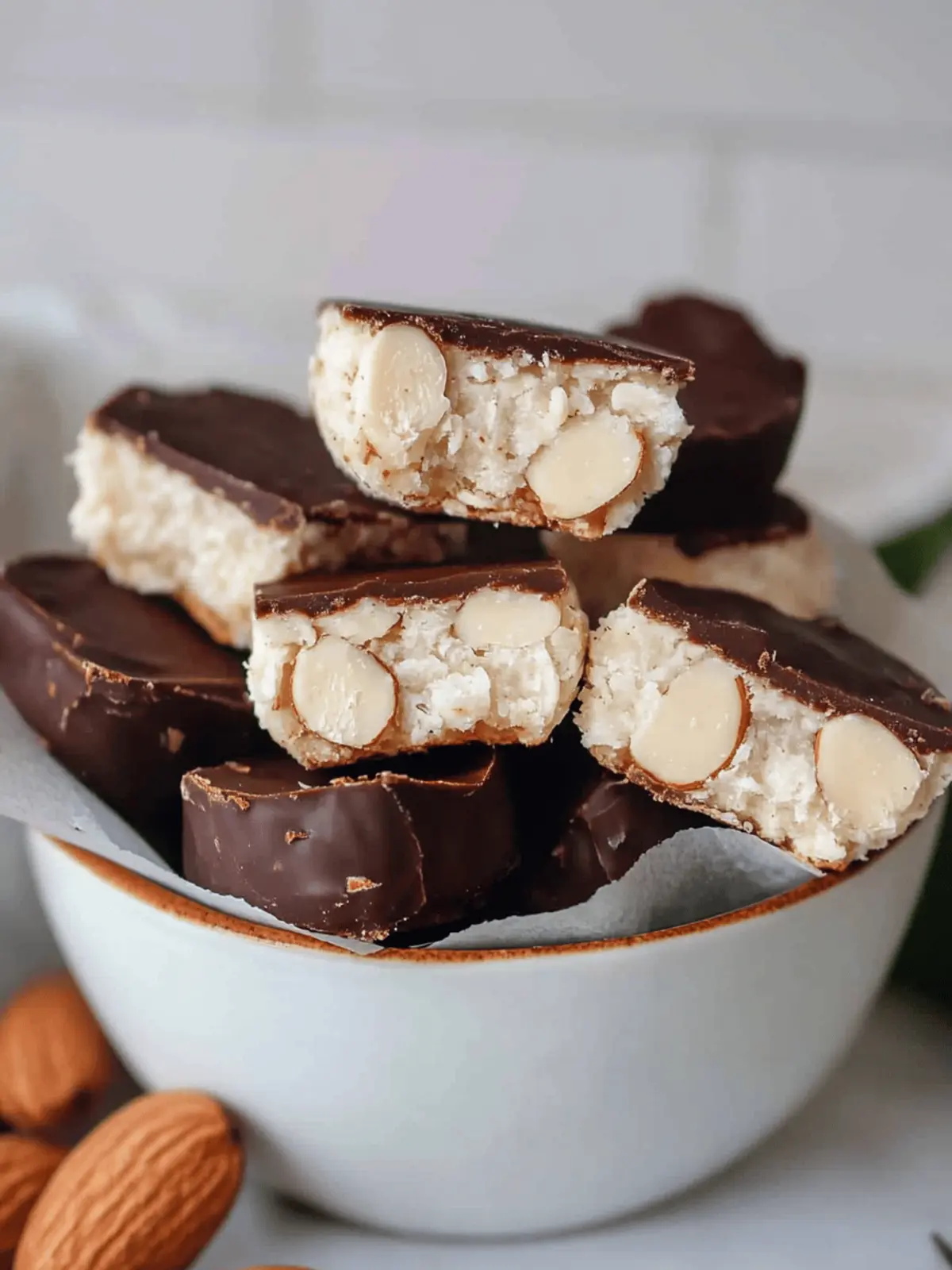 healthy almond joys