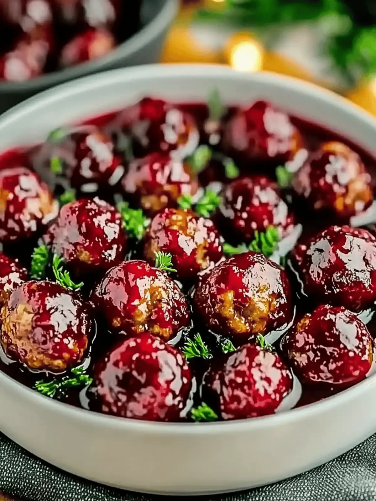 Christmas Cranberry Meatballs