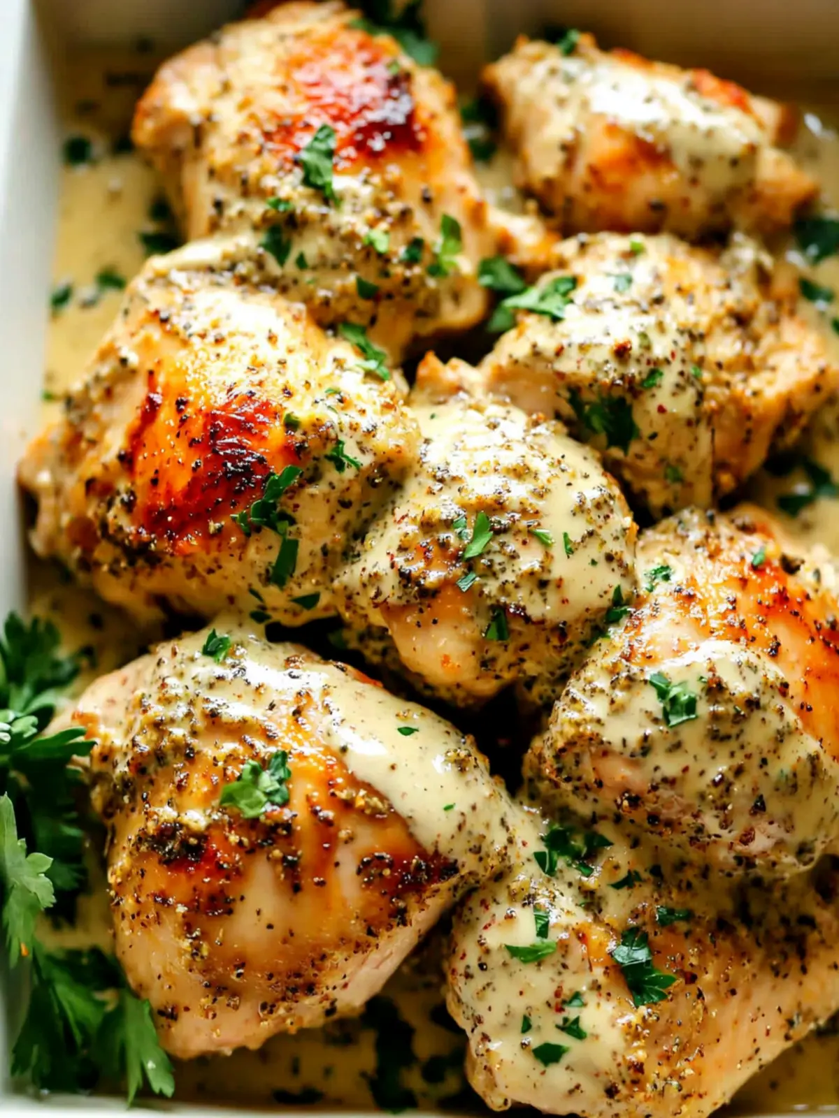 Baked Za'atar Chicken Thighs with Tahini