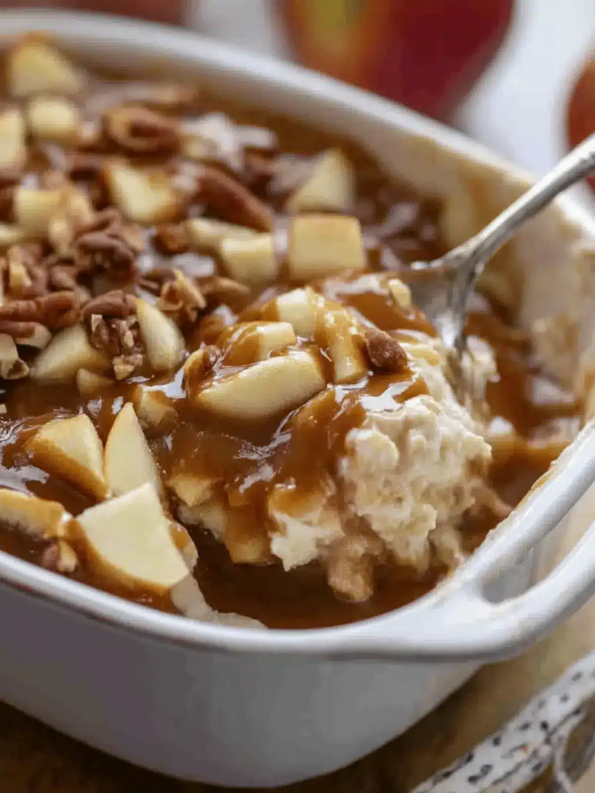 caramel apple cheesecake dip