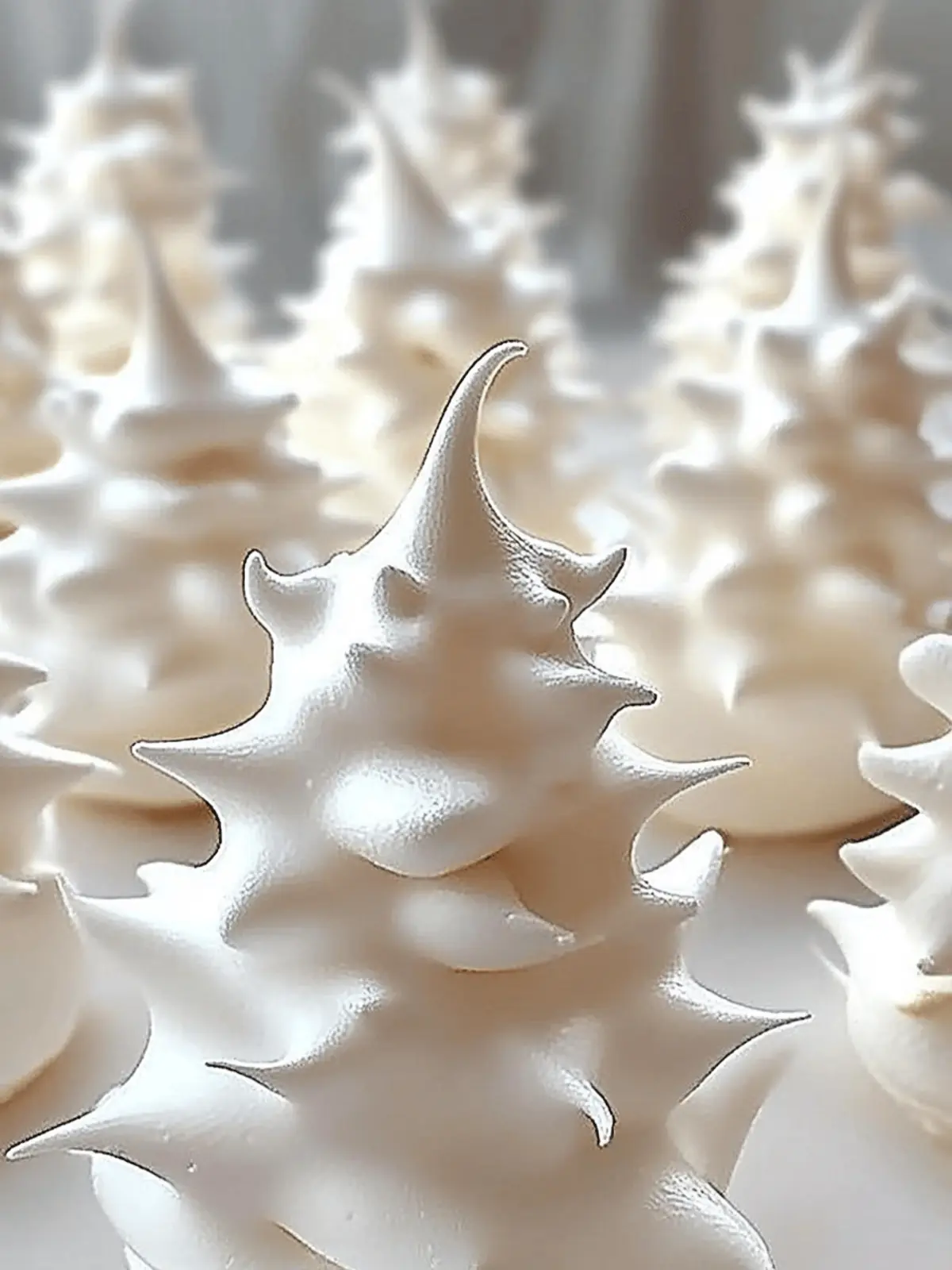 Tree Meringue Cookies