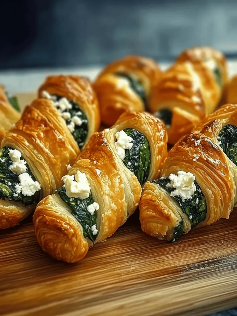 Spinach and Feta Puff Pastry Twists