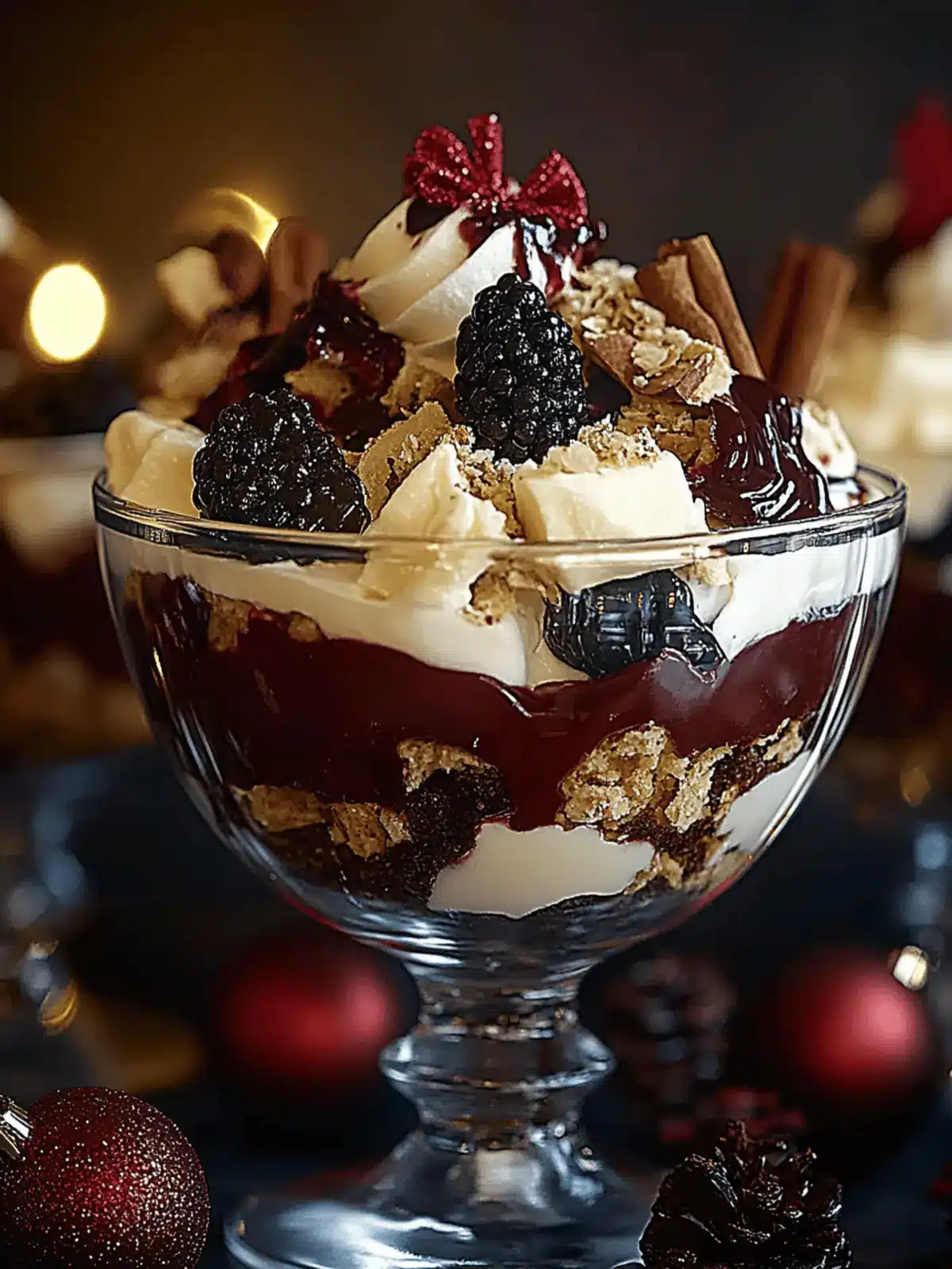 Black Forest Trifle for Christmas