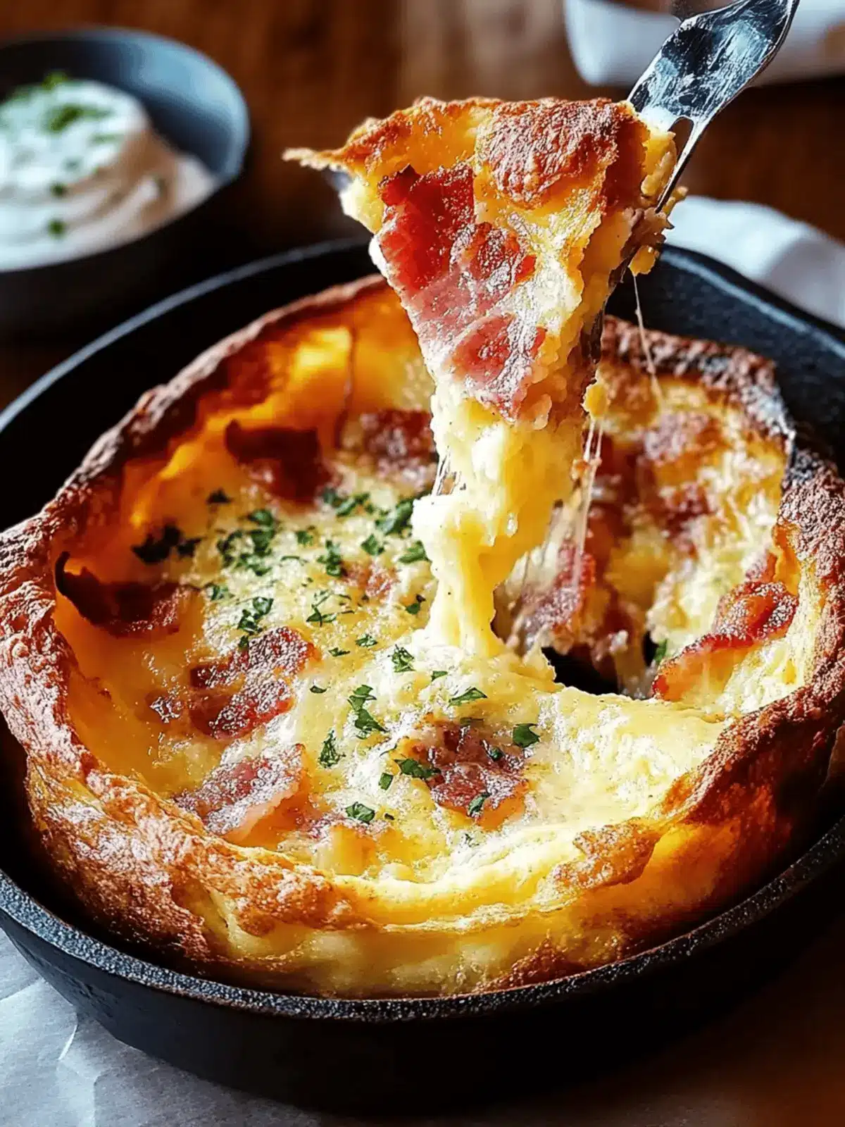 Cheddar & Bacon Dutch Baby