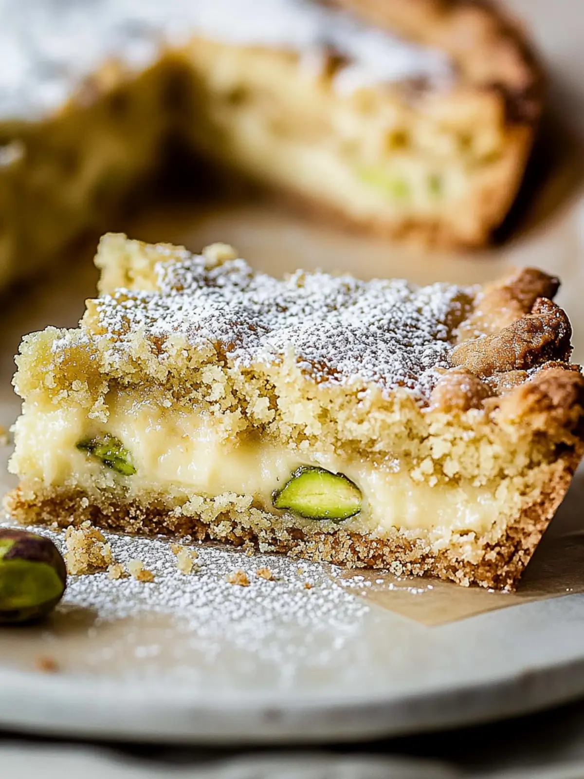 Pistachio Gooey Butter Cake Bliss