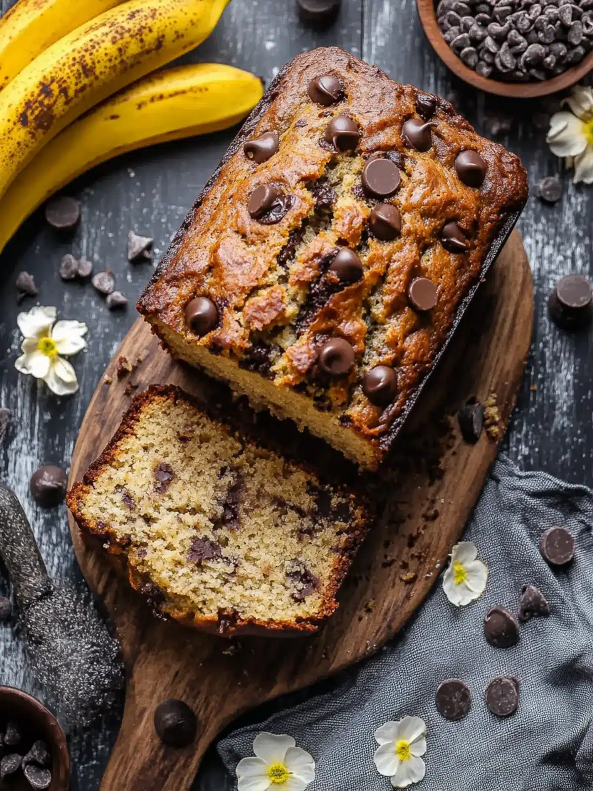 Miso Chocolate Chip Banana Bread