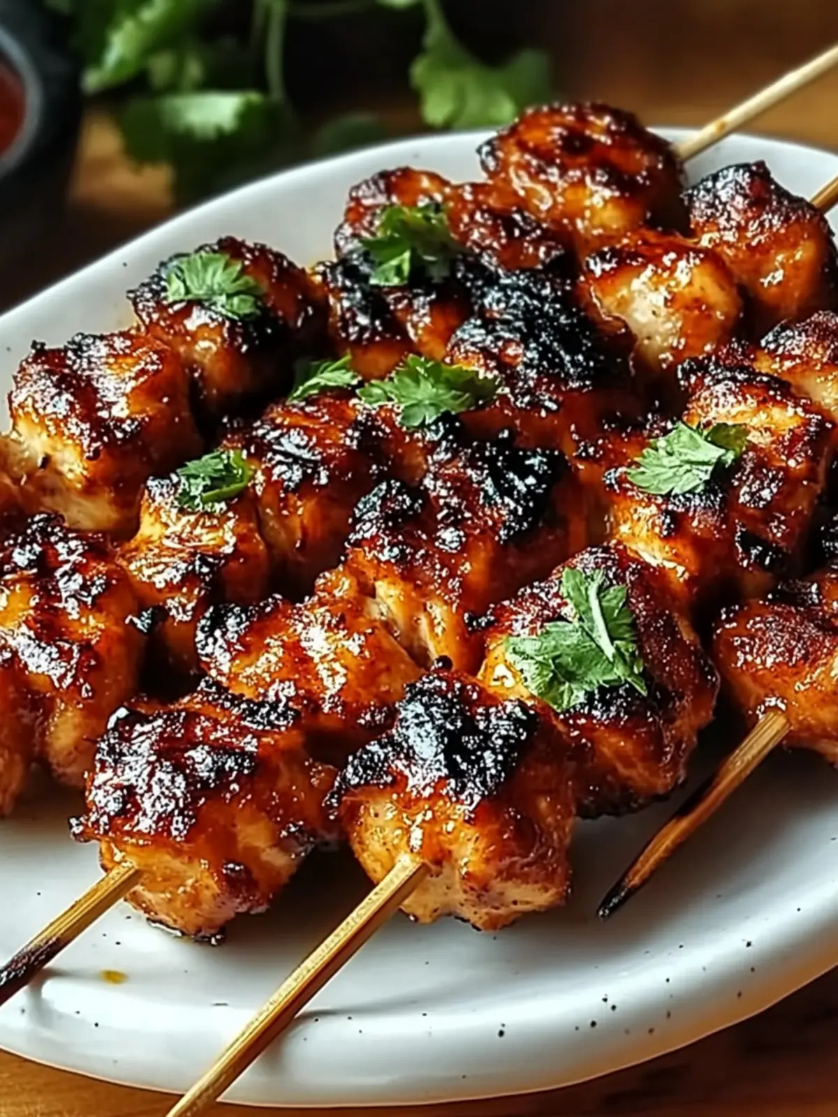 Grilled Thai Coconut Chicken Skewers