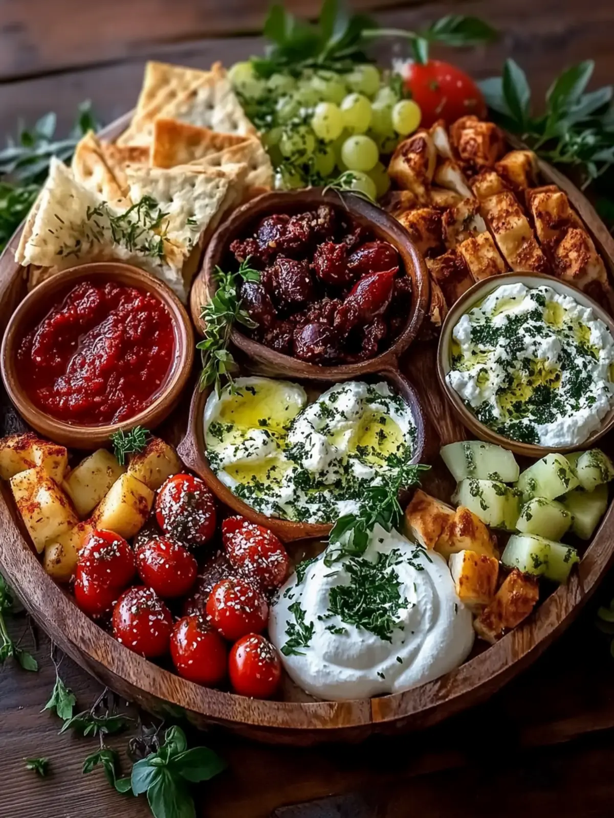 Mediterranean Mezze Tapas Platter