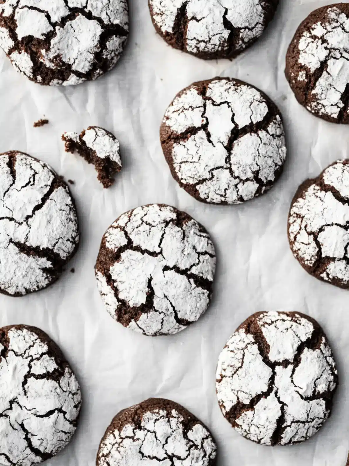 Chocolate Crinkle Cookies