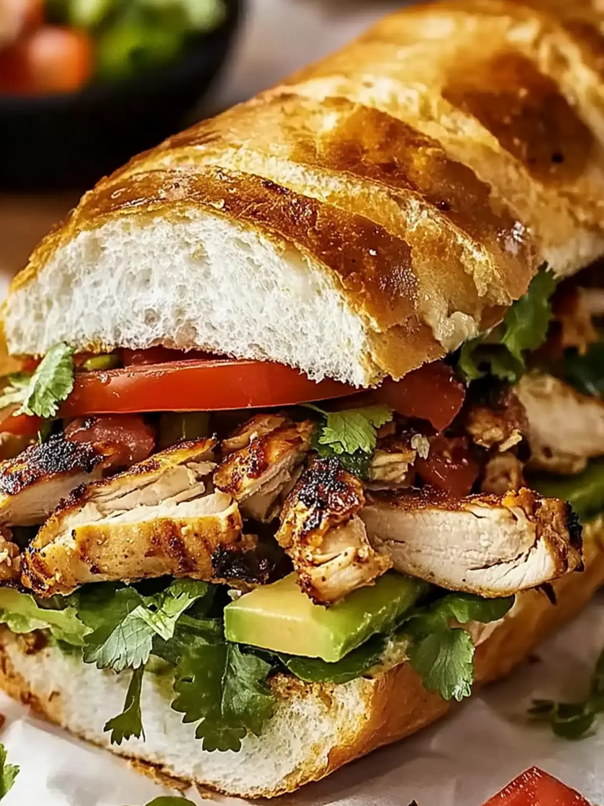 Chicken Torta Sandwich