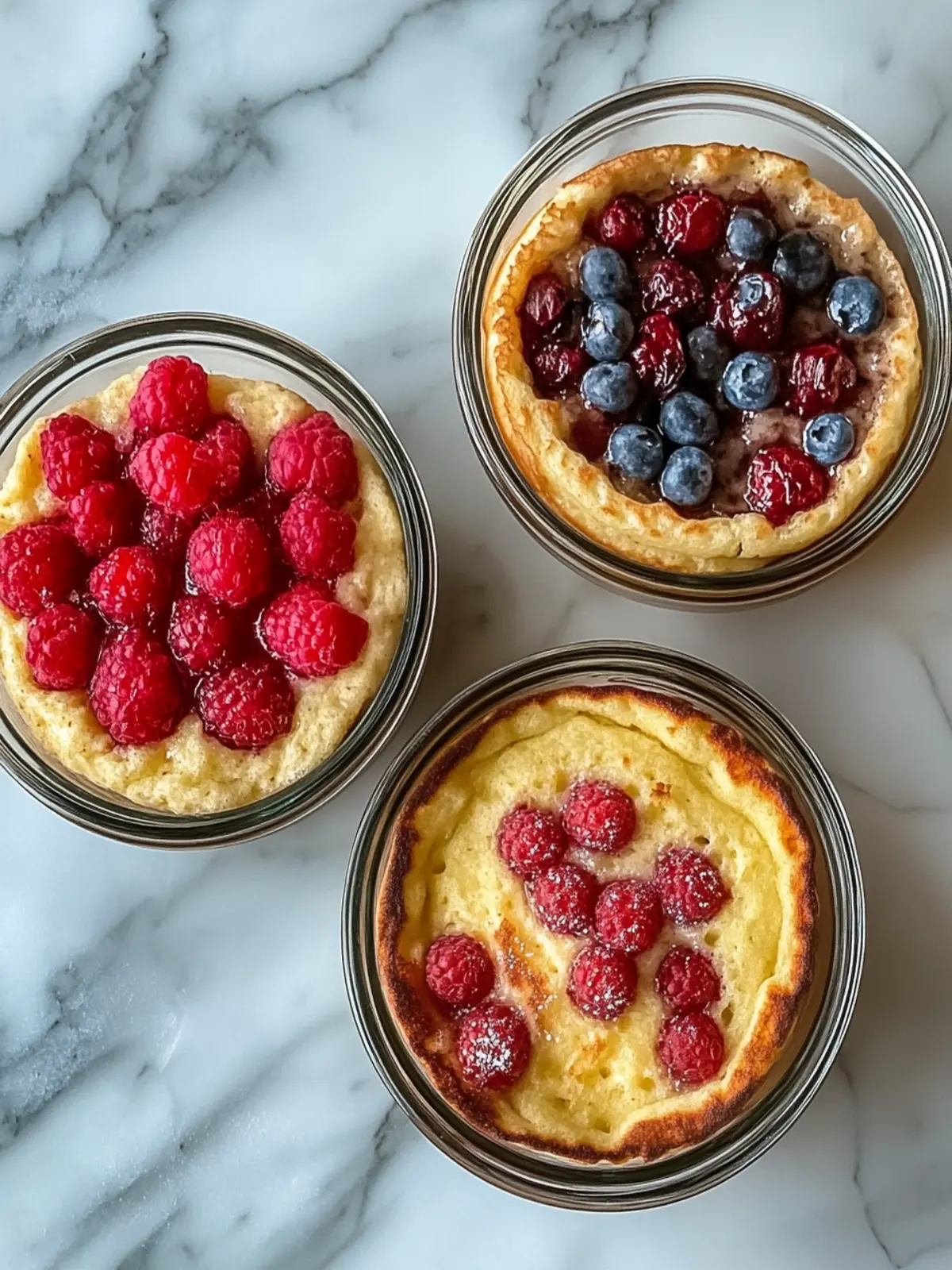 Baked Protein Pancake Bowls