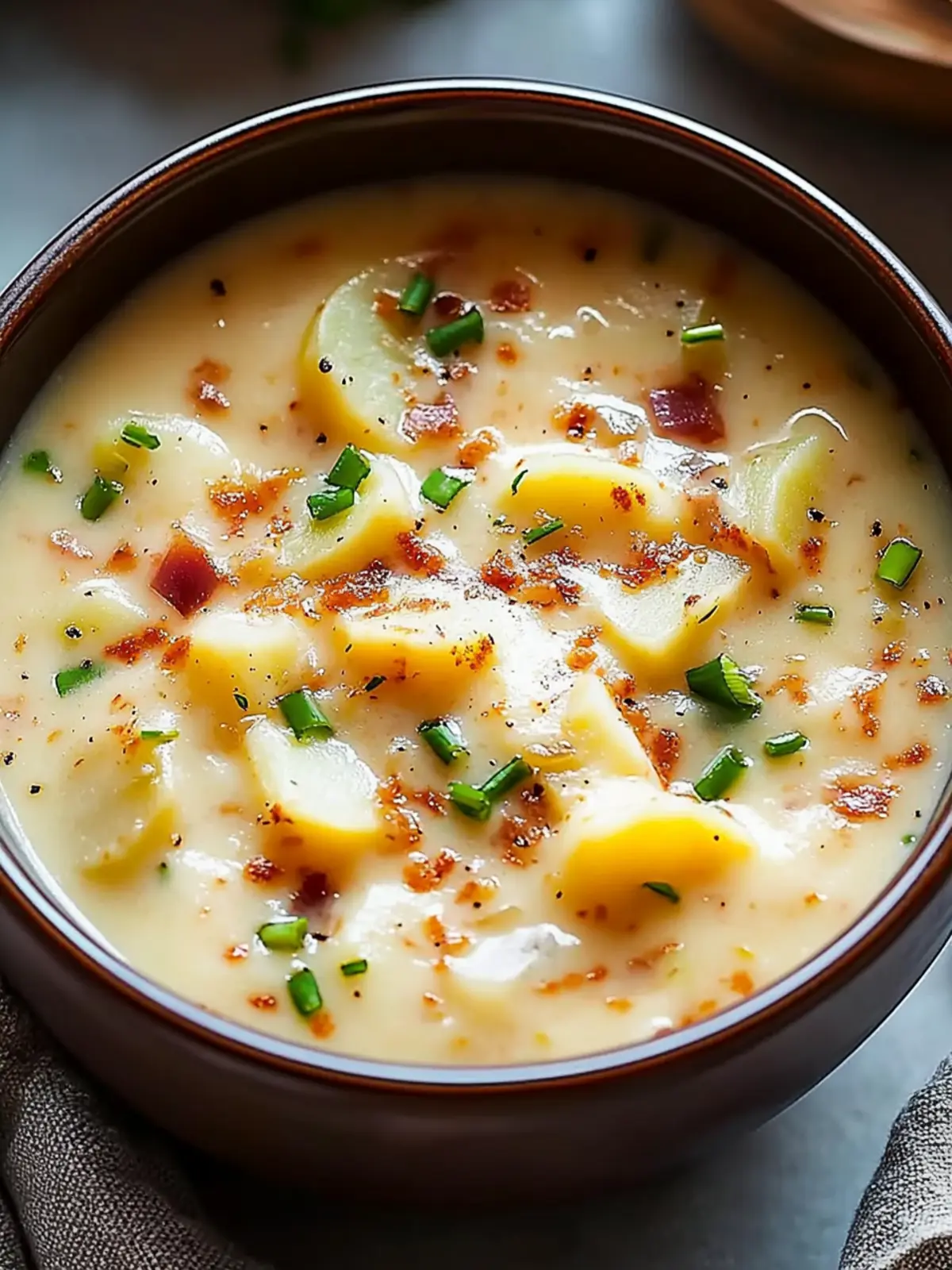 Crockpot Frozen Potato Soup