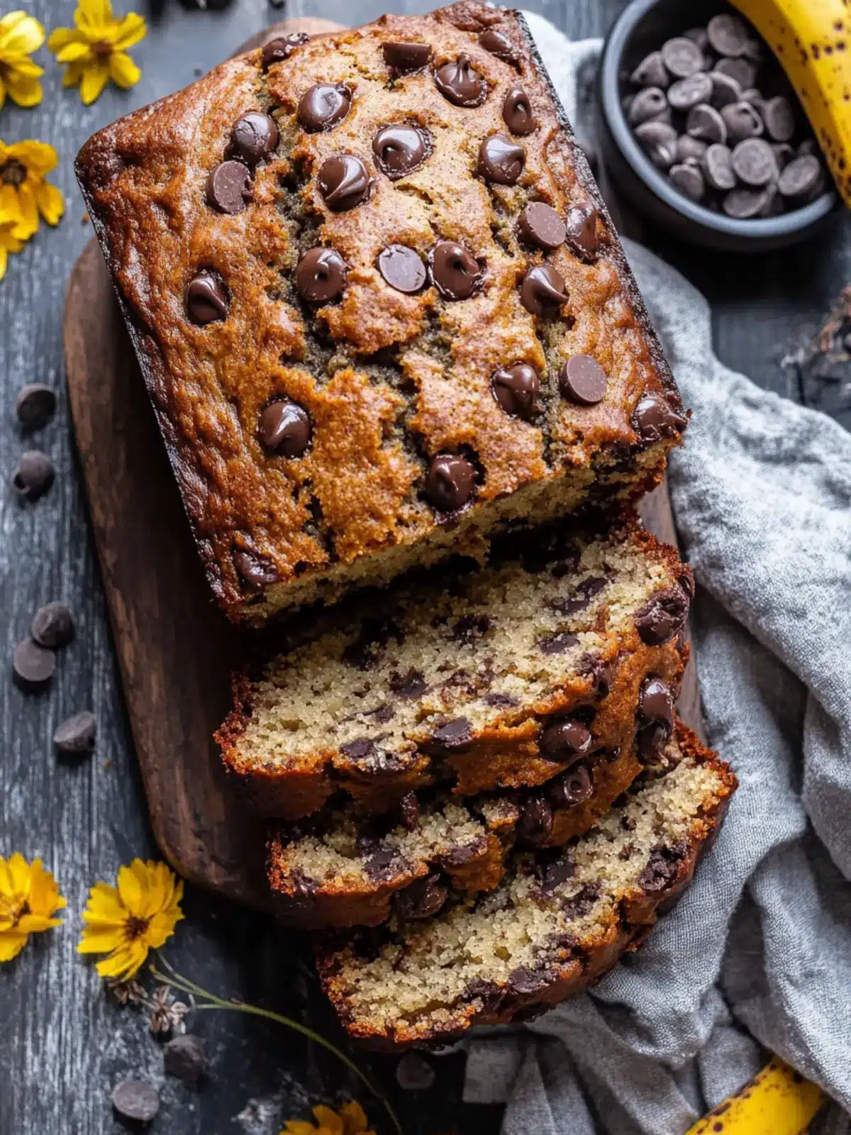 Miso Chocolate Chip Banana Bread
