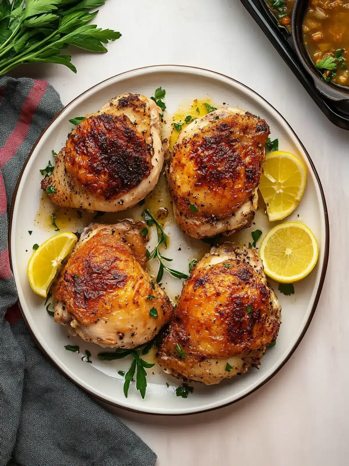 Damn Oven-Roasted Chicken Thighs