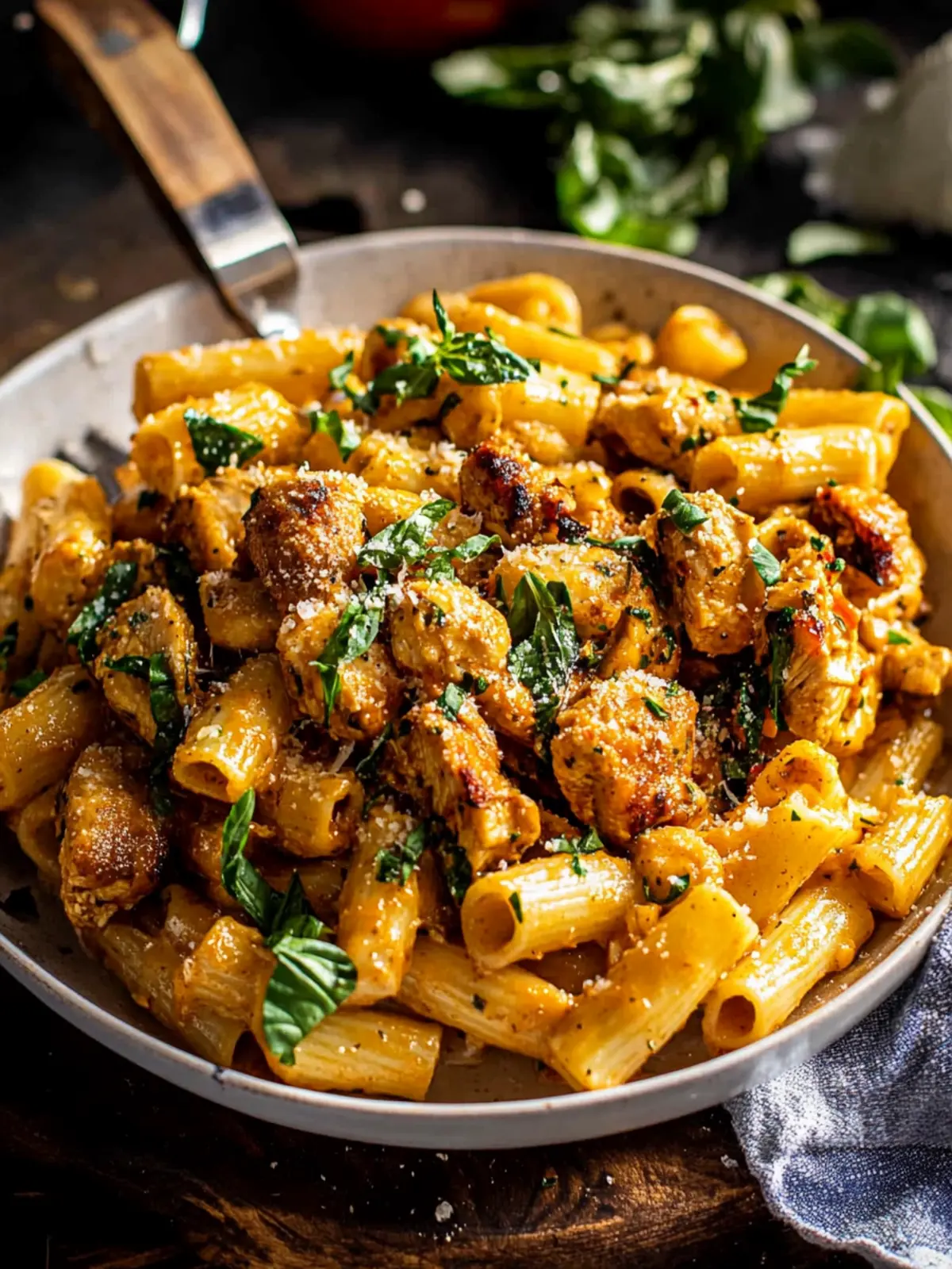 Spicy Tuscan Chicken Pasta