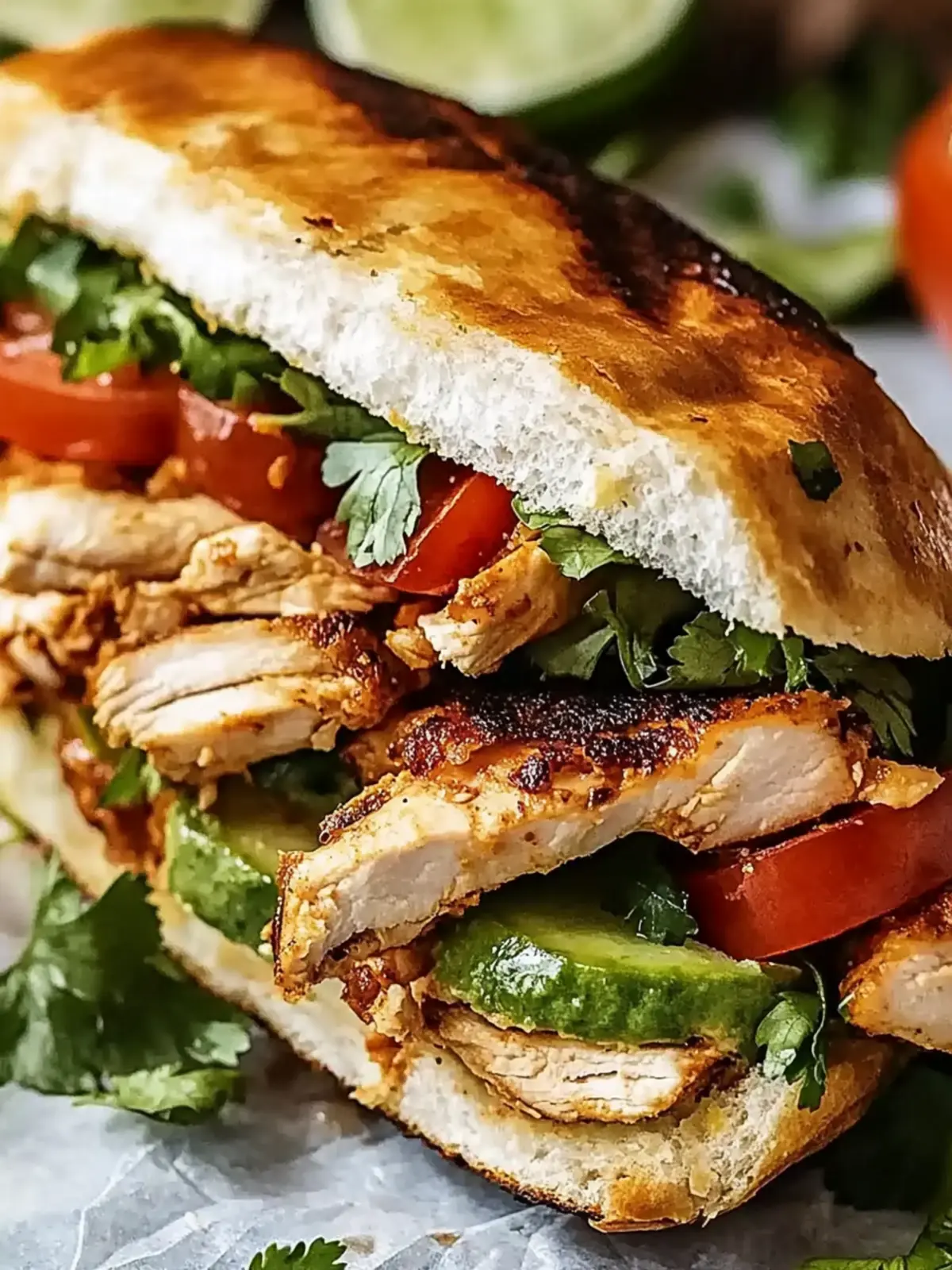 Chicken Torta Sandwich