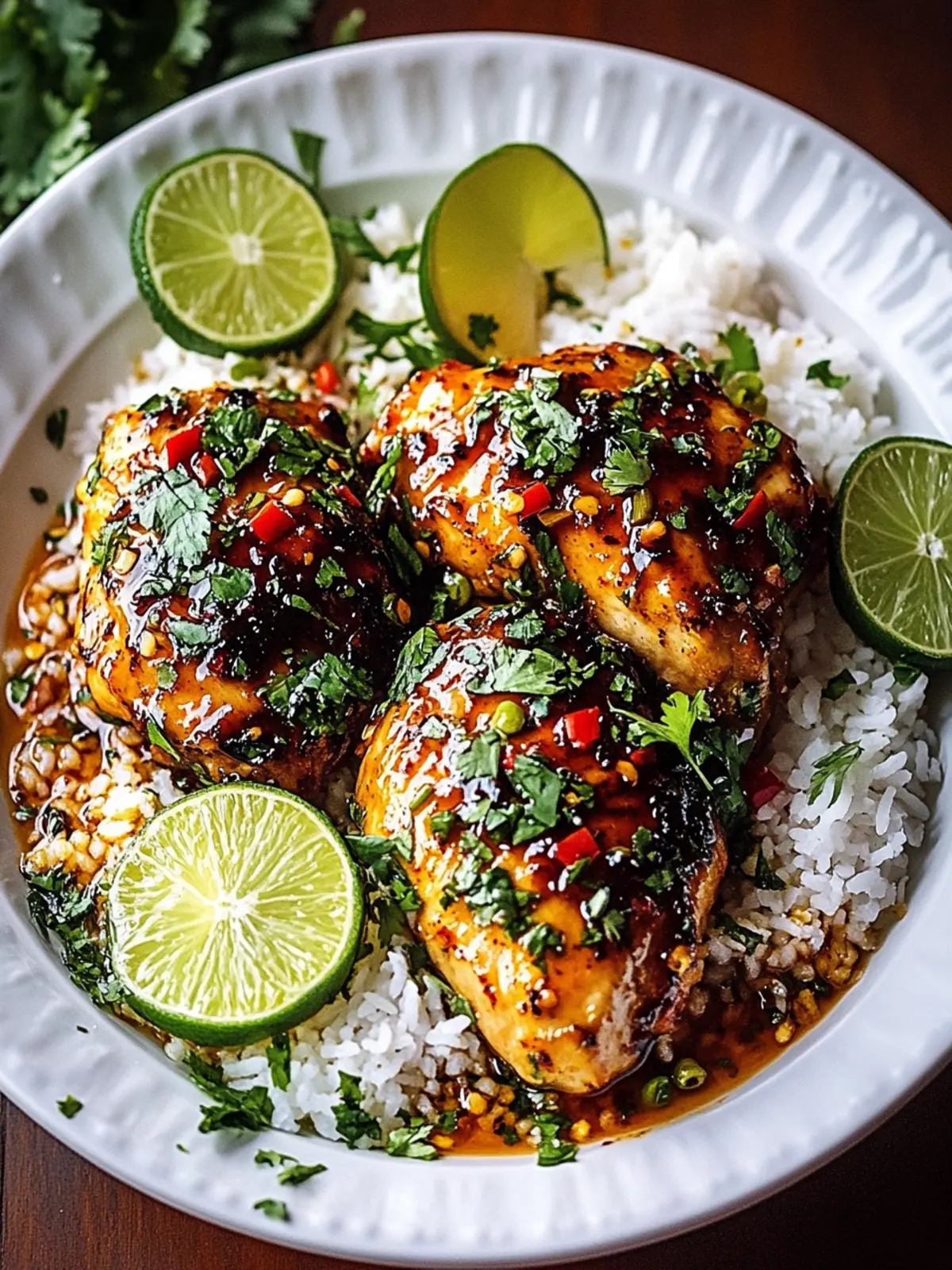 Spicy Maple Chicken & Coconut Rice