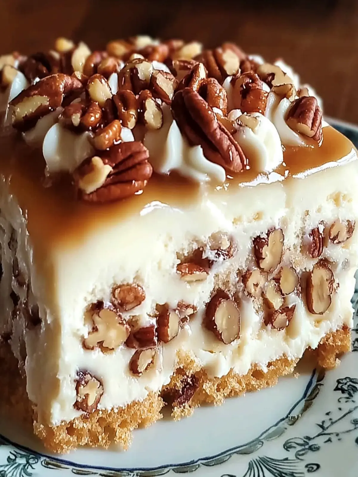 Butter Pecan Praline Poke Cake