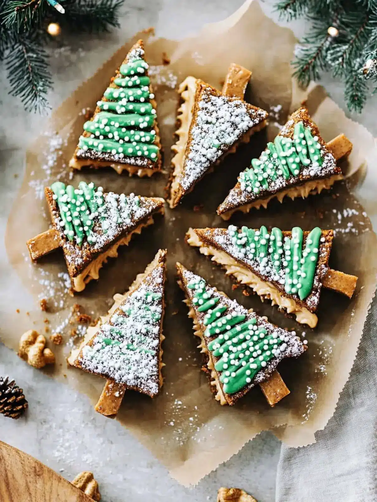 Salted Peanut Butter Christmas Trees