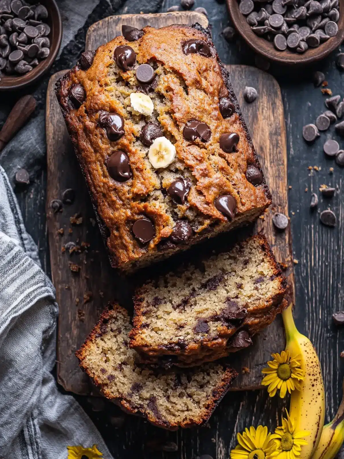 Miso Chocolate Chip Banana Bread