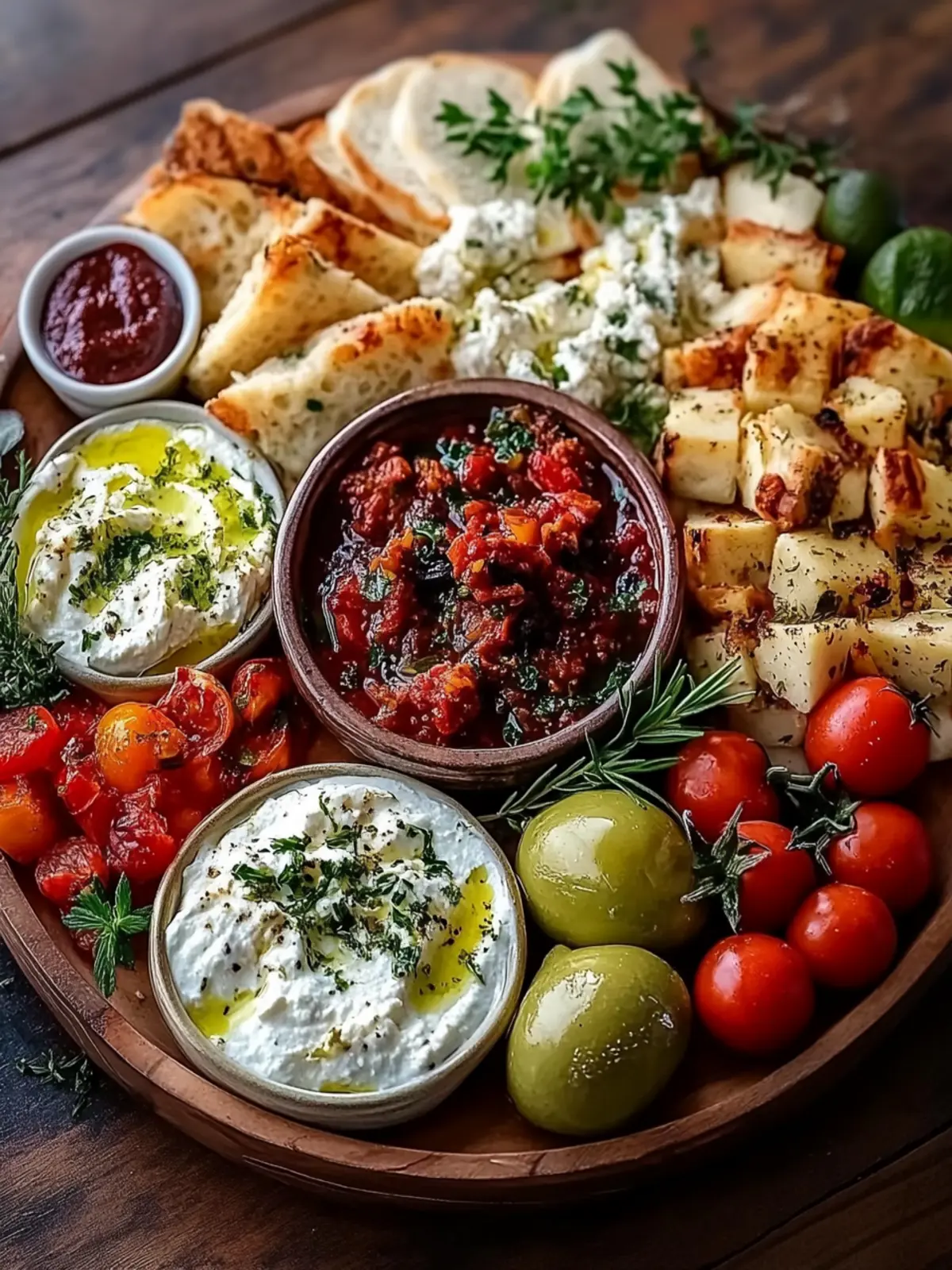Mediterranean Mezze Tapas Platter