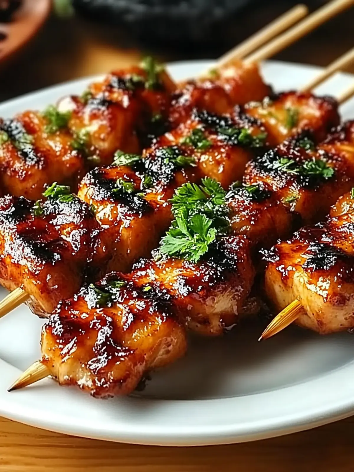 Grilled Thai Coconut Chicken Skewers