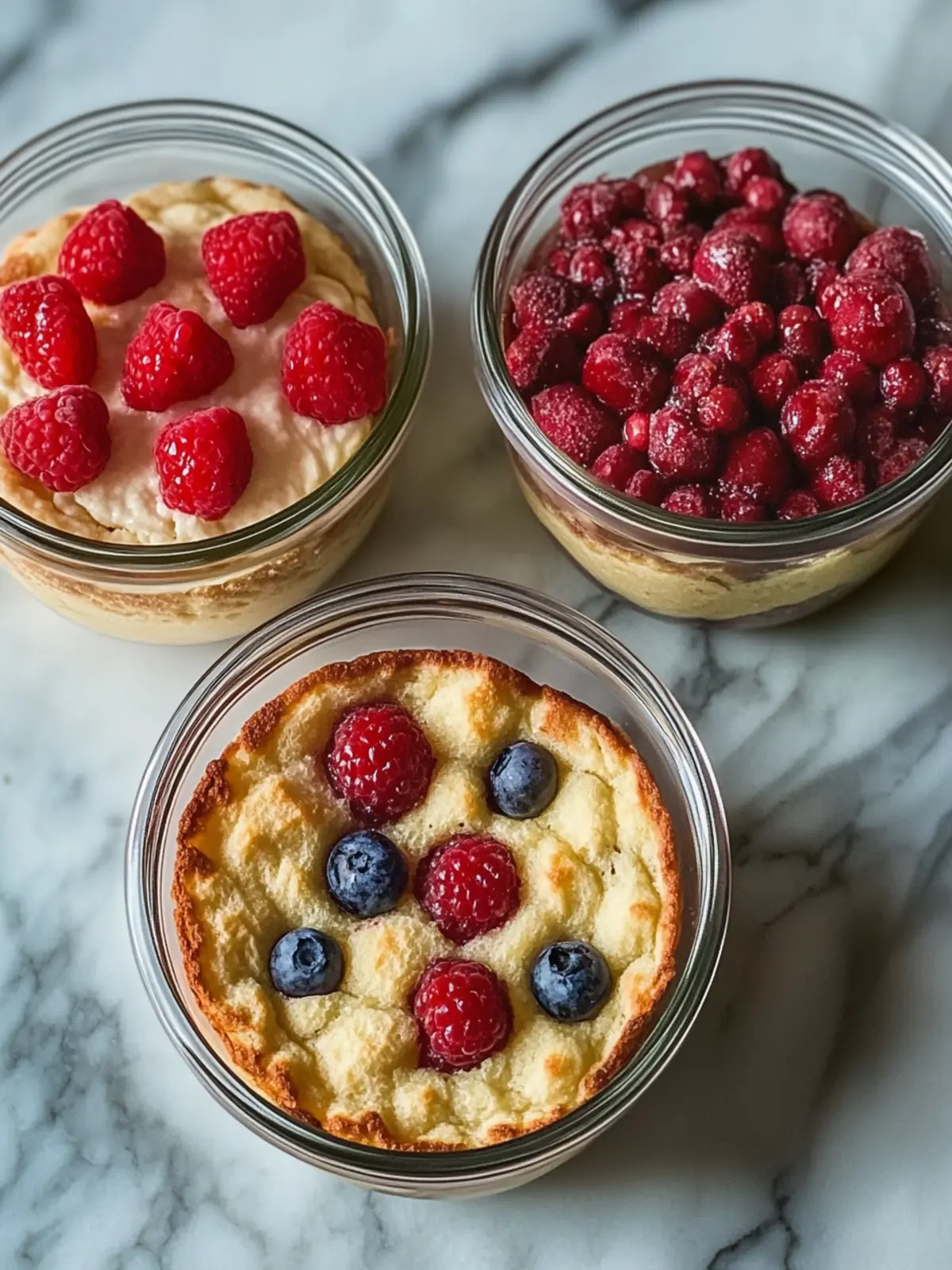 Baked Protein Pancake Bowls