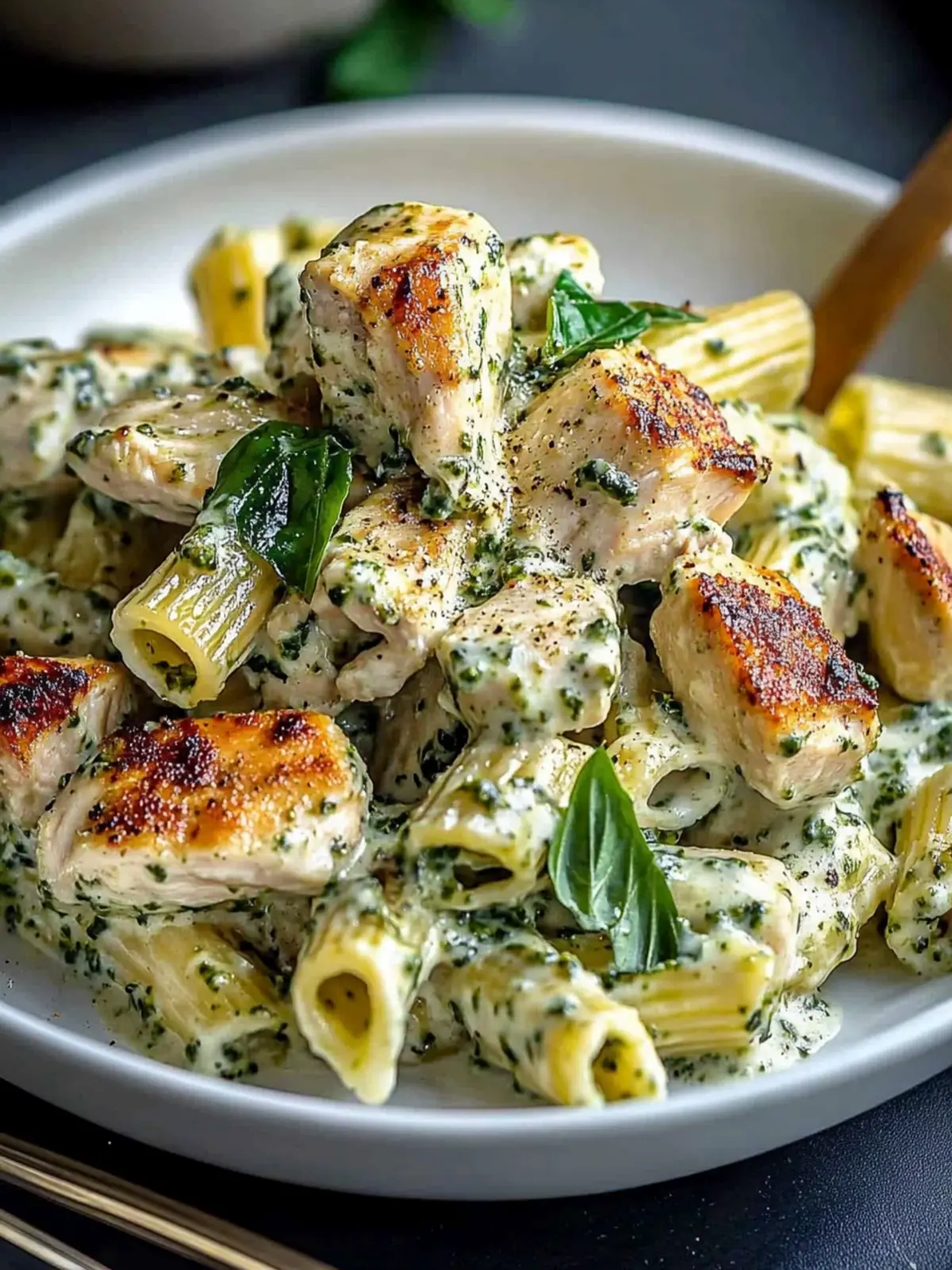 Creamy Pesto Chicken Pasta