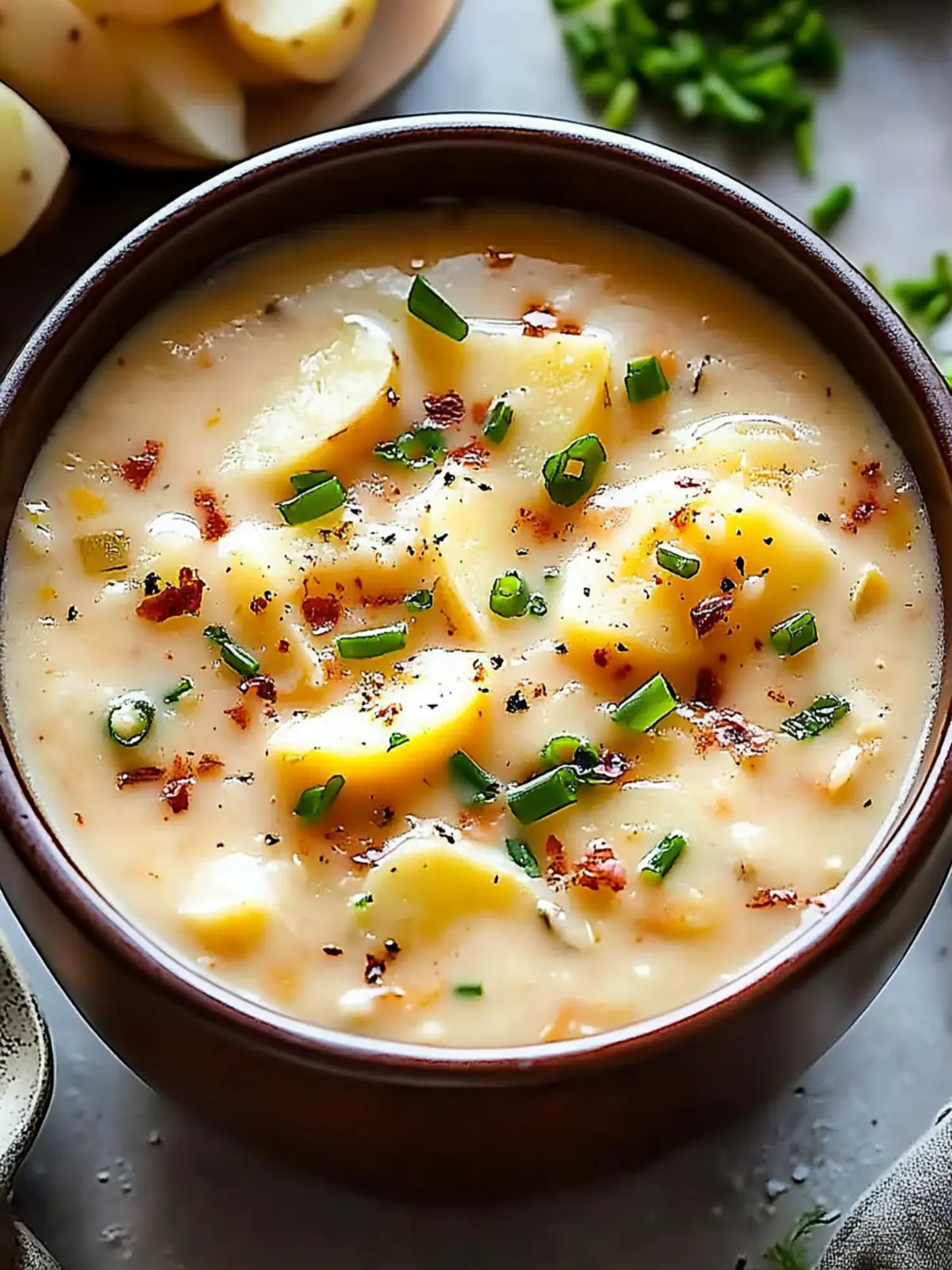 Crockpot Frozen Potato Soup