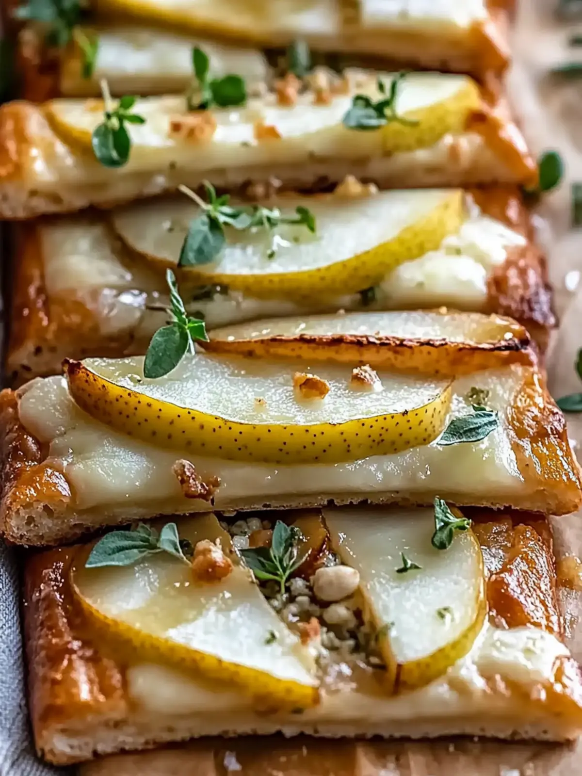 Pear and Gorgonzola Flatbread