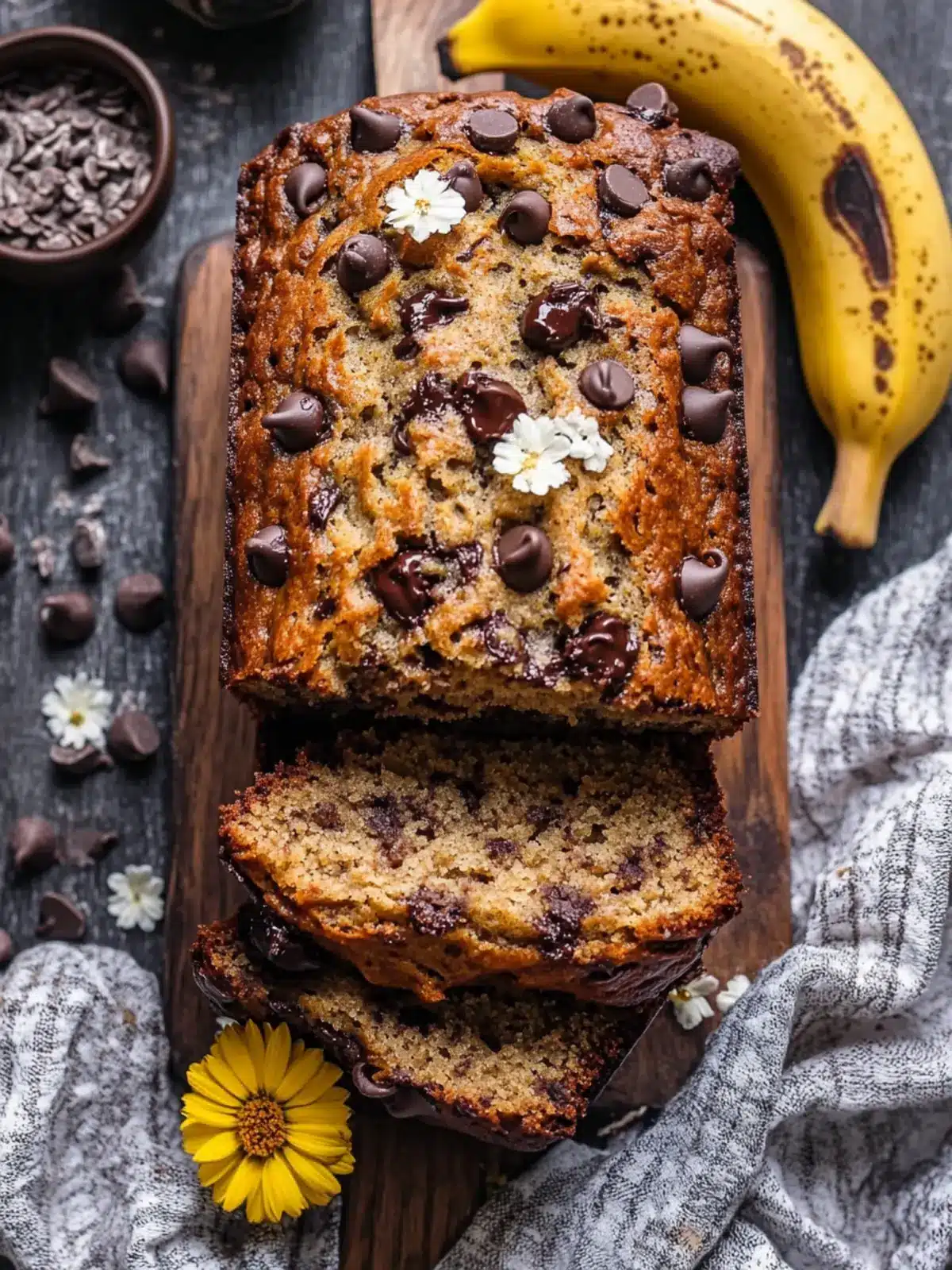 Miso Chocolate Chip Banana Bread