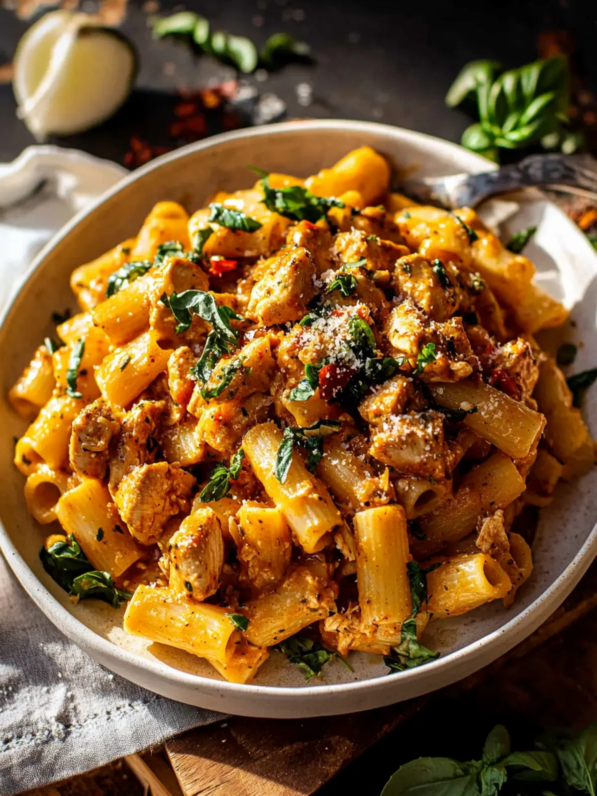 Spicy Tuscan Chicken Pasta