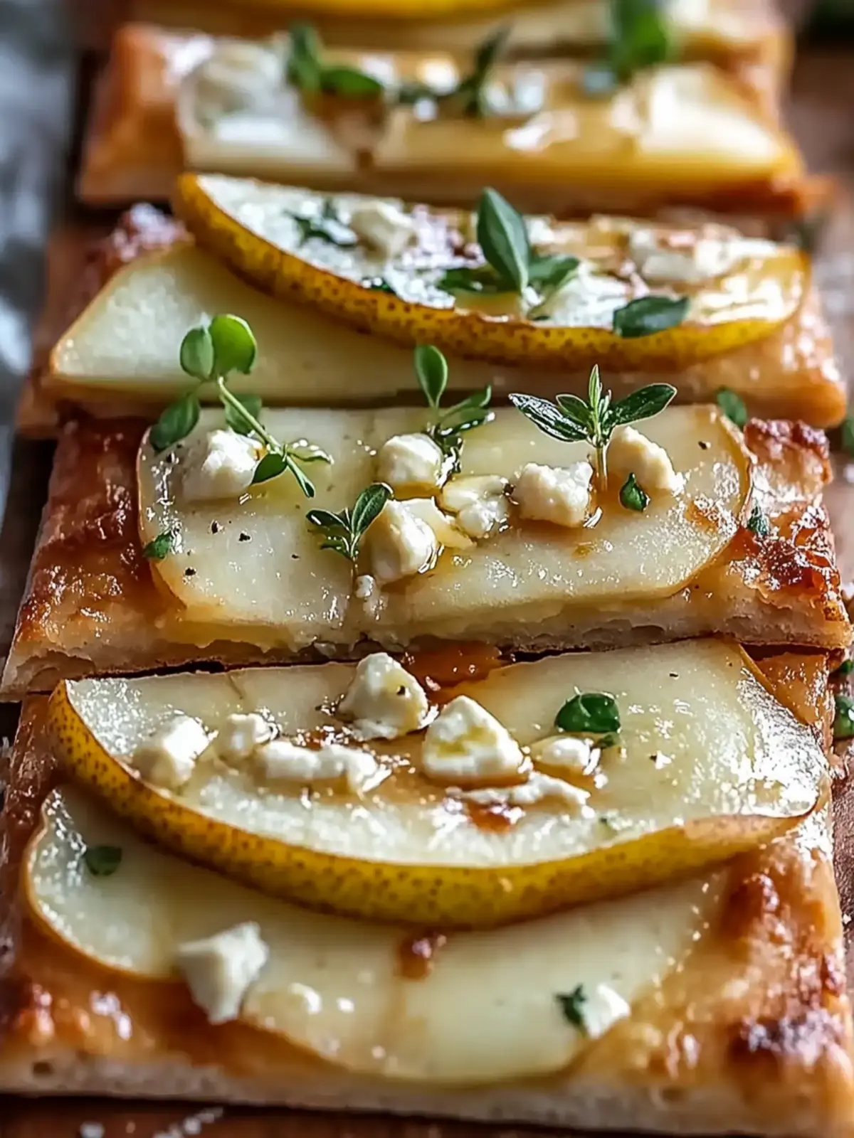 Pear and Gorgonzola Flatbread