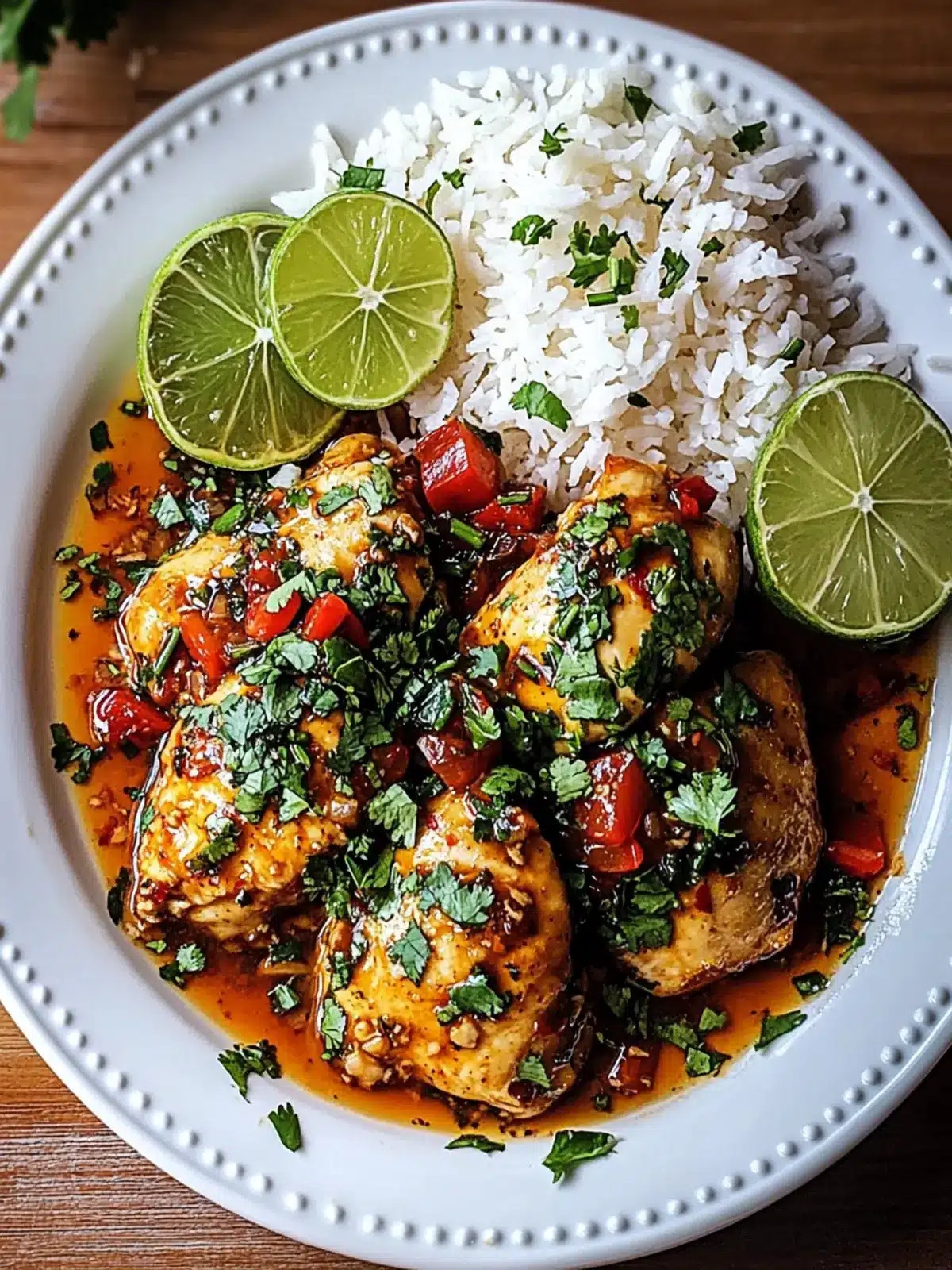 Spicy Maple Chicken & Coconut Rice