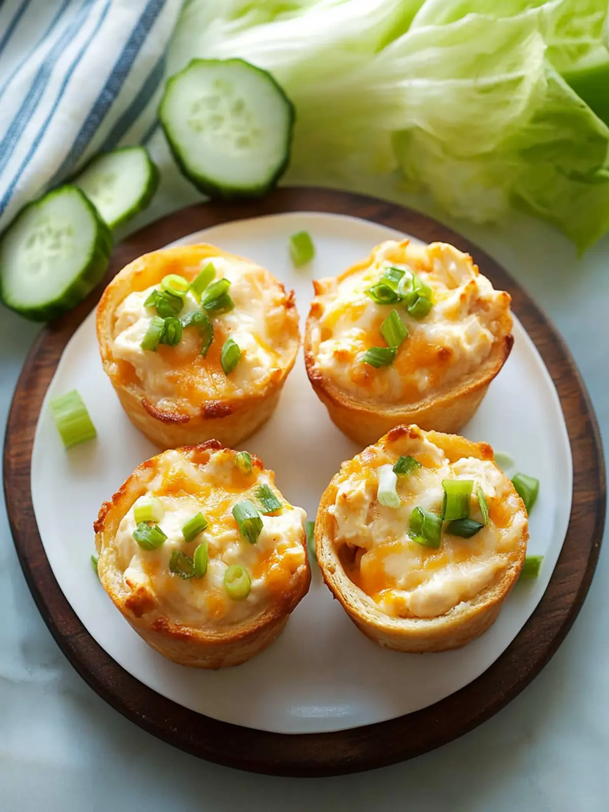 Buffalo Chicken Dip Bites