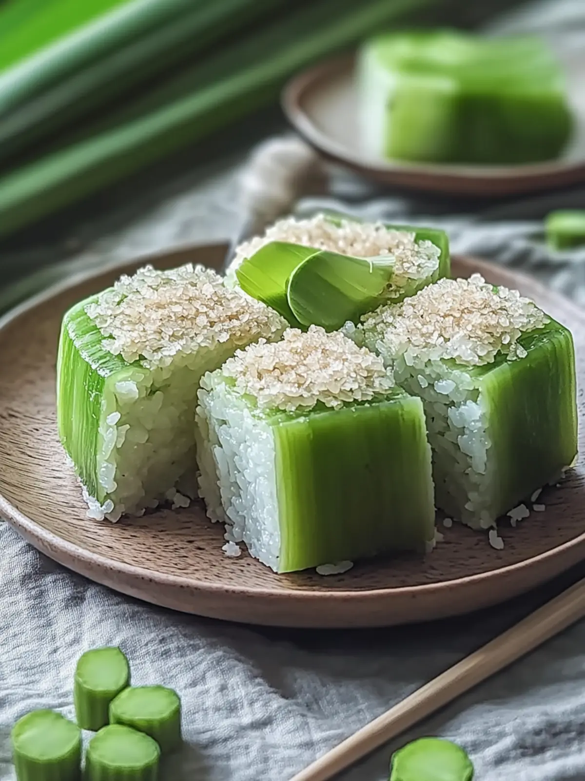 Pandan Sticky Rice Cake