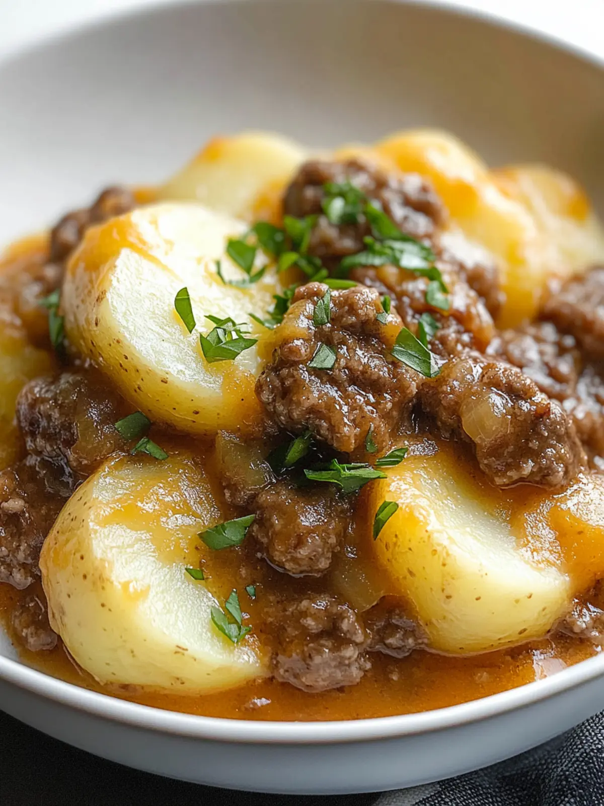 Crockpot Hamburger Potato Casserole