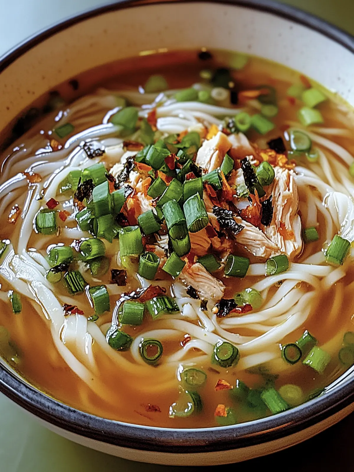 Ginger Garlic Chicken Noodle Soup