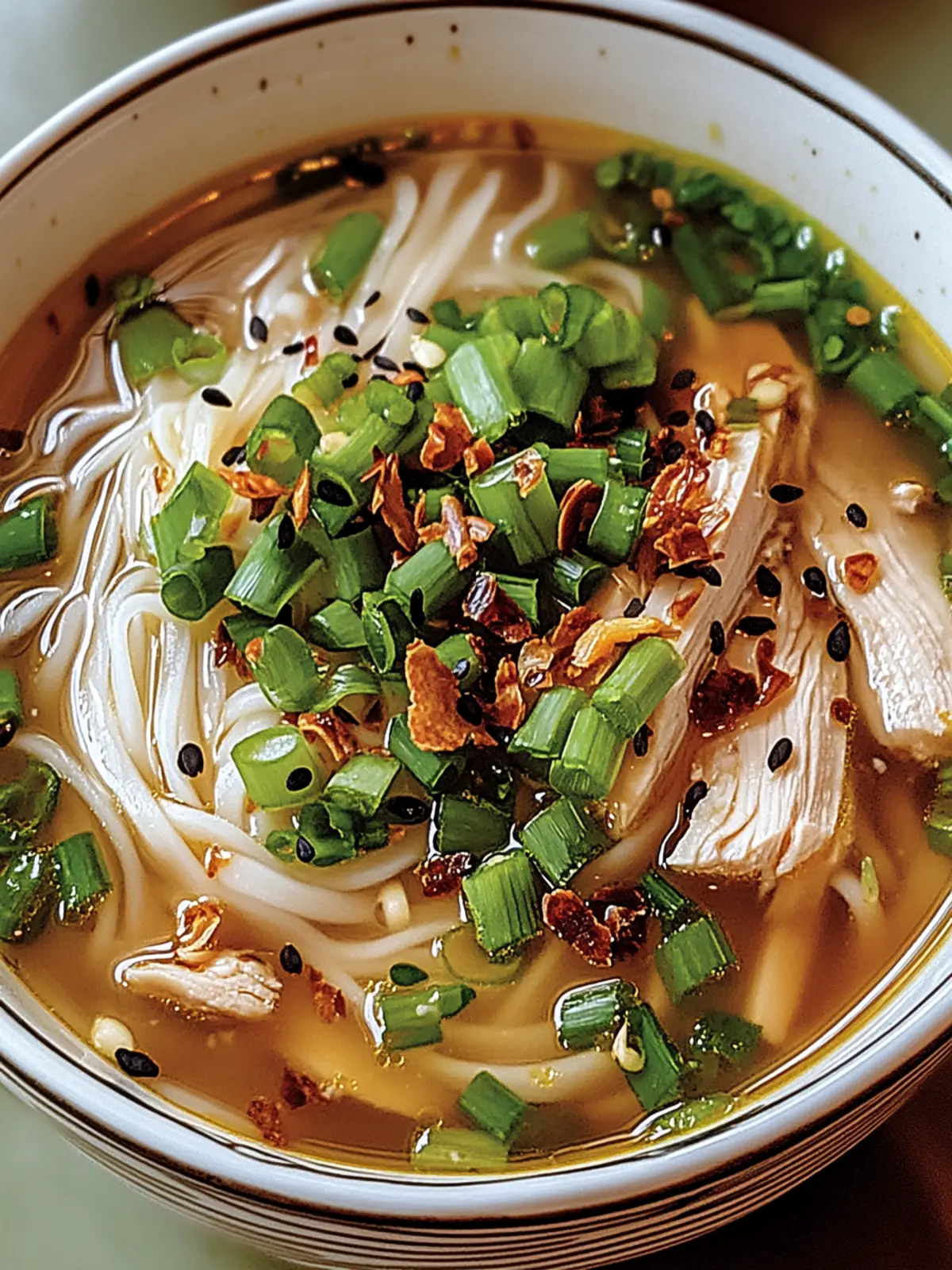 Ginger Garlic Chicken Noodle Soup