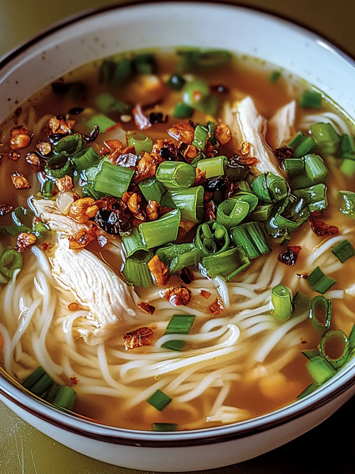 Ginger Garlic Chicken Noodle Soup